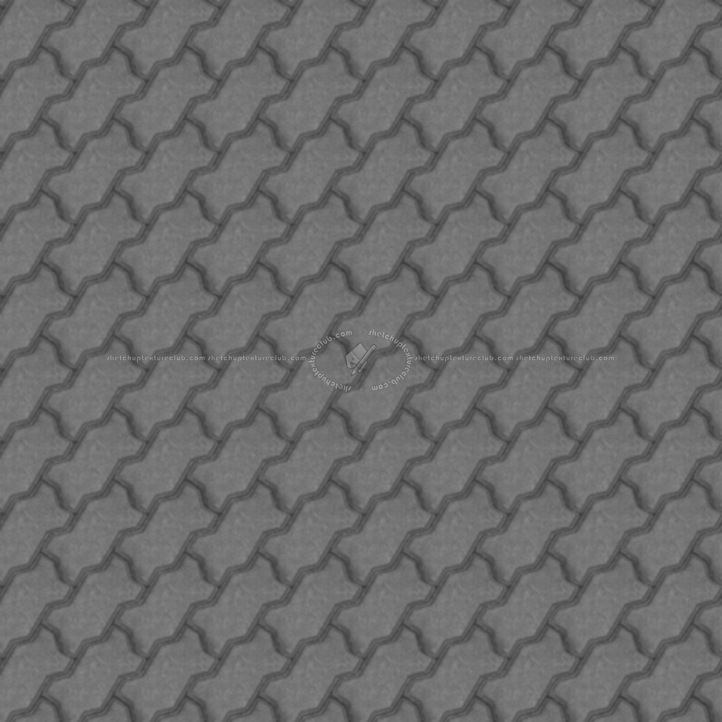 Textures   -   ARCHITECTURE   -   PAVING OUTDOOR   -   Concrete   -   Blocks regular  - Paving outdoor concrete regular block texture seamless 05746 - Displacement