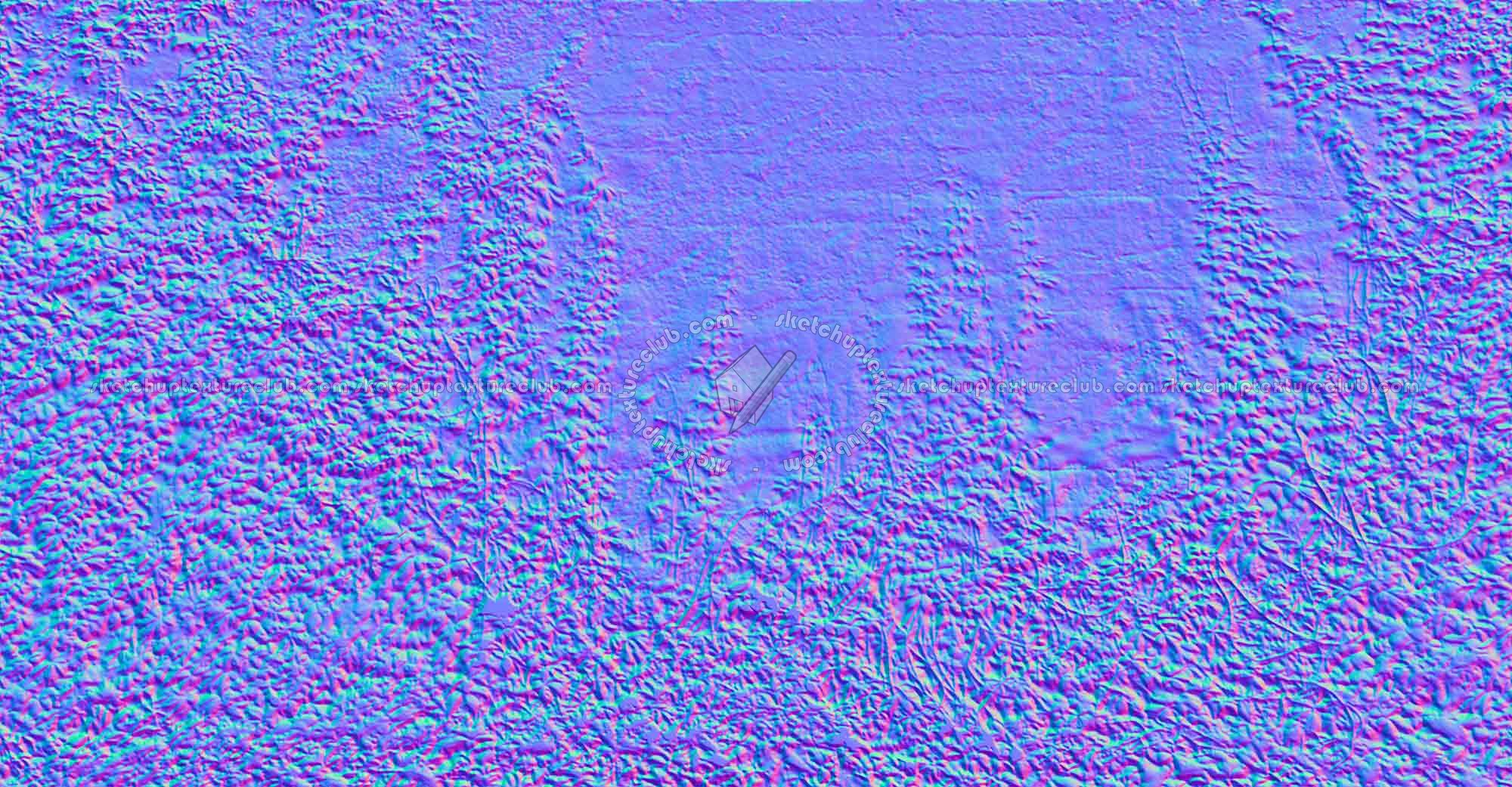 Textures   -   ARCHITECTURE   -   CONCRETE   -   Plates   -   Dirty  - Dirt concrete plates wall with wild creeper texture horizontal seamless 19272 - Normal