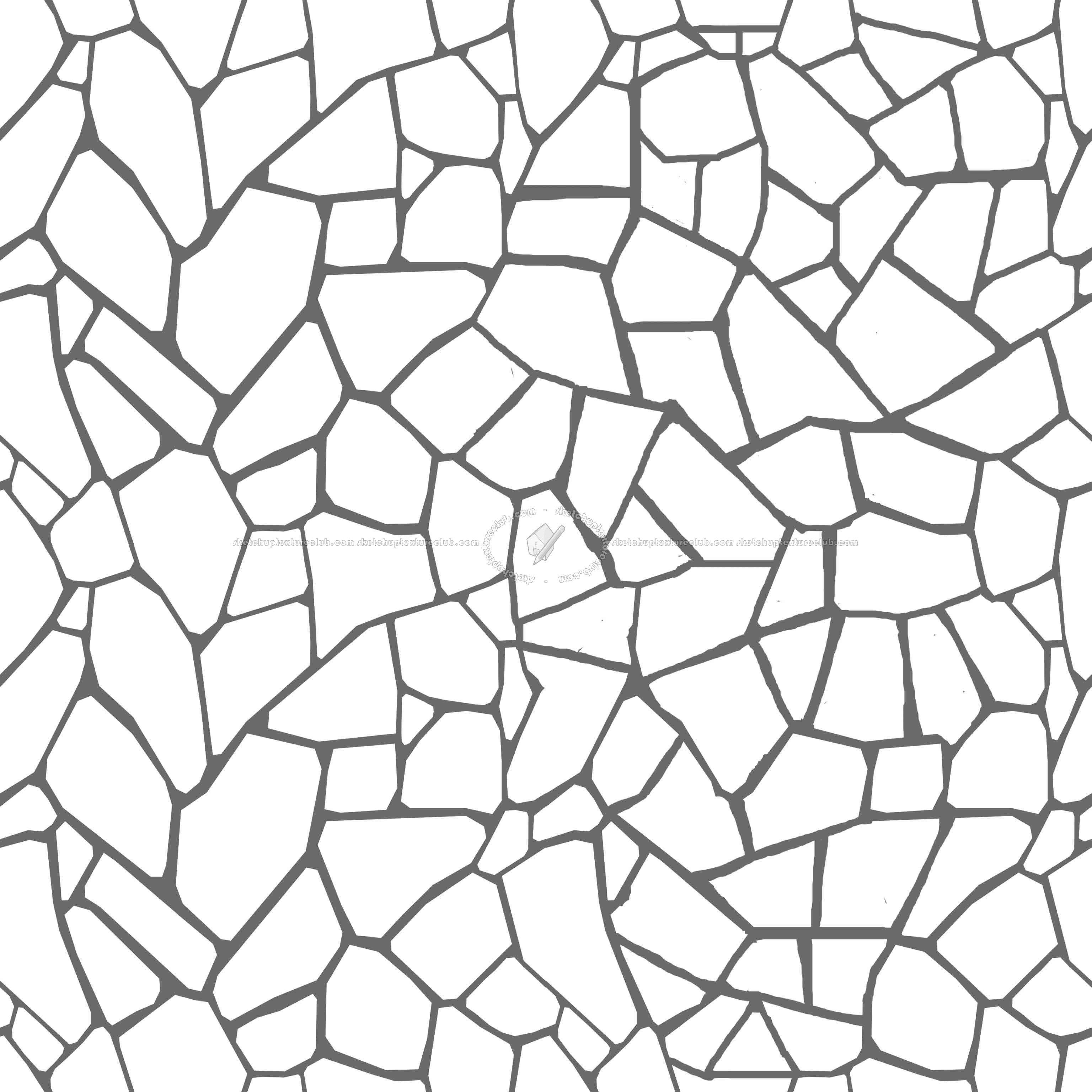 Textures - ARCHITECTURE - PAVING OUTDOOR - Flagstone - Travertine Flagstone PBR texture seamless 22660 - Mask