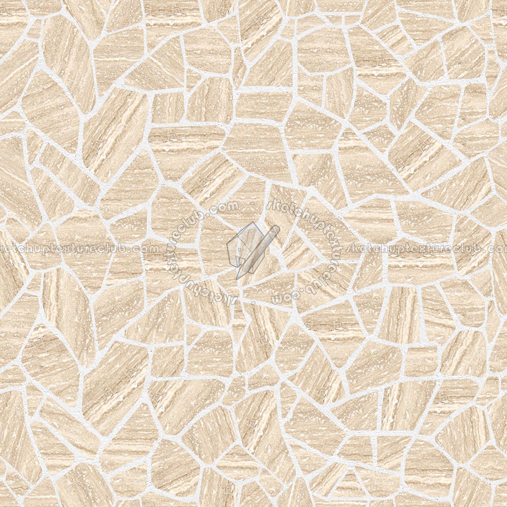 Textures - ARCHITECTURE - PAVING OUTDOOR - Flagstone - Travertine Flagstone PBR texture seamless 22660 (seamless)