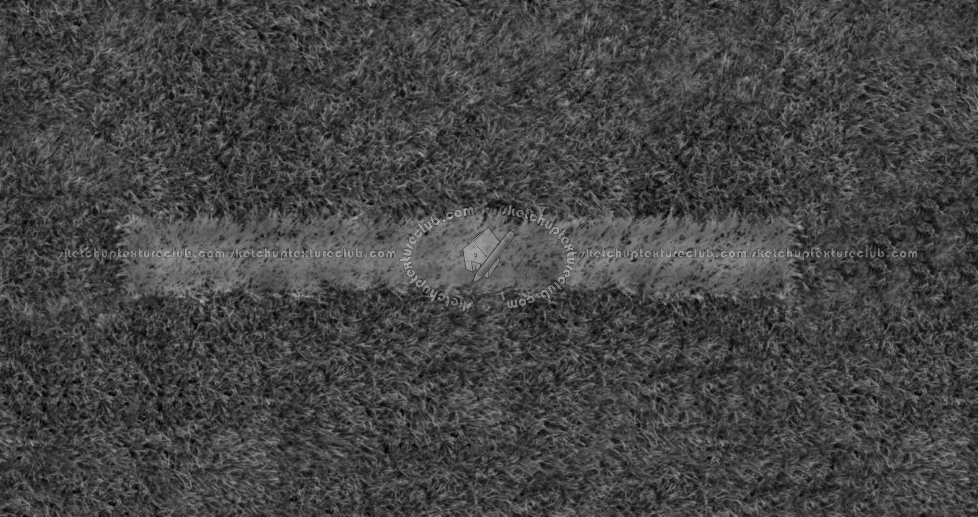 Textures   -   NATURE ELEMENTS   -   VEGETATION   -   Green grass  - Green synthetic grass sports field with white line texture seamless 18712 - Displacement