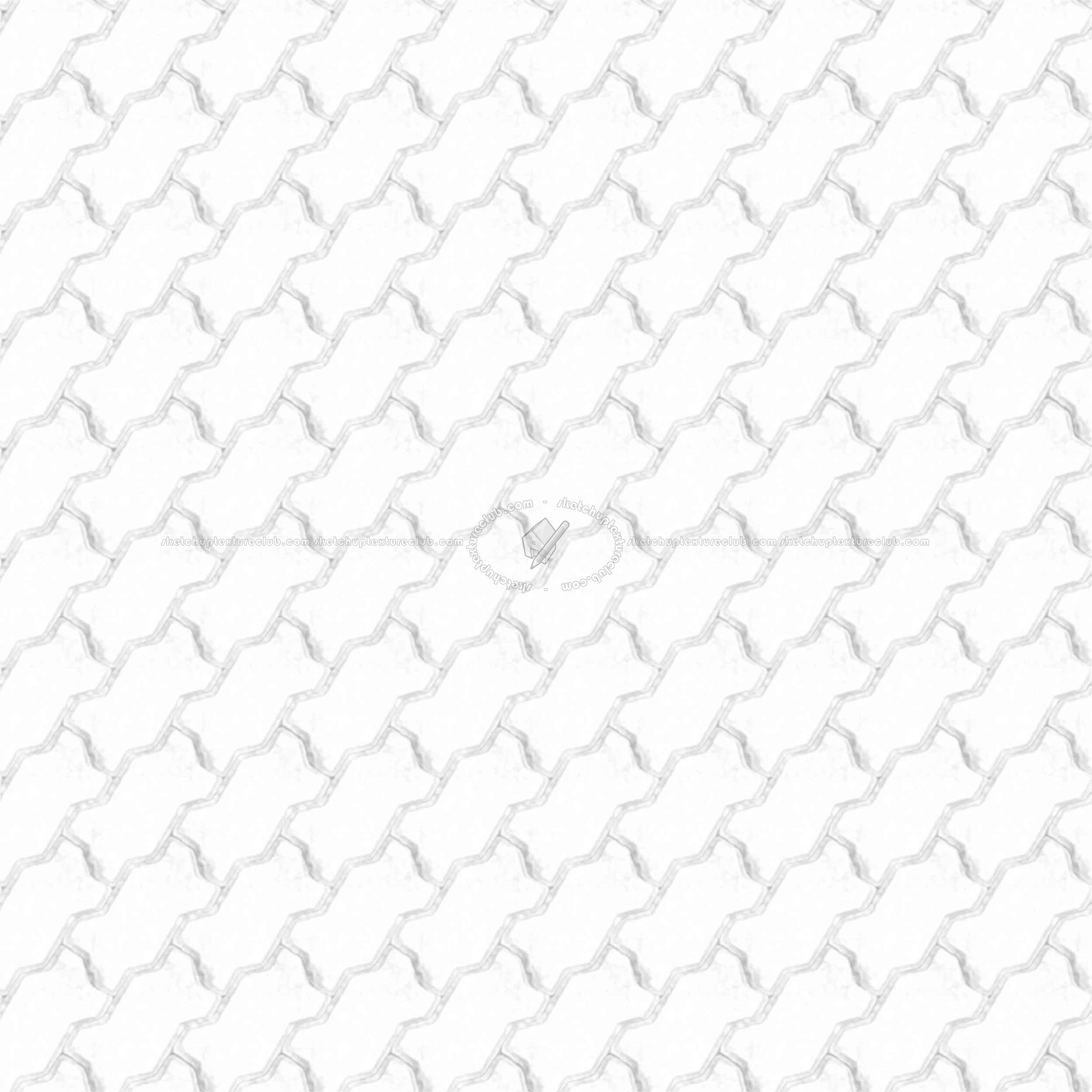 Textures - ARCHITECTURE - PAVING OUTDOOR - Concrete - Blocks regular - Paving outdoor concrete regular block texture seamless 05748 - Ambient occlusion