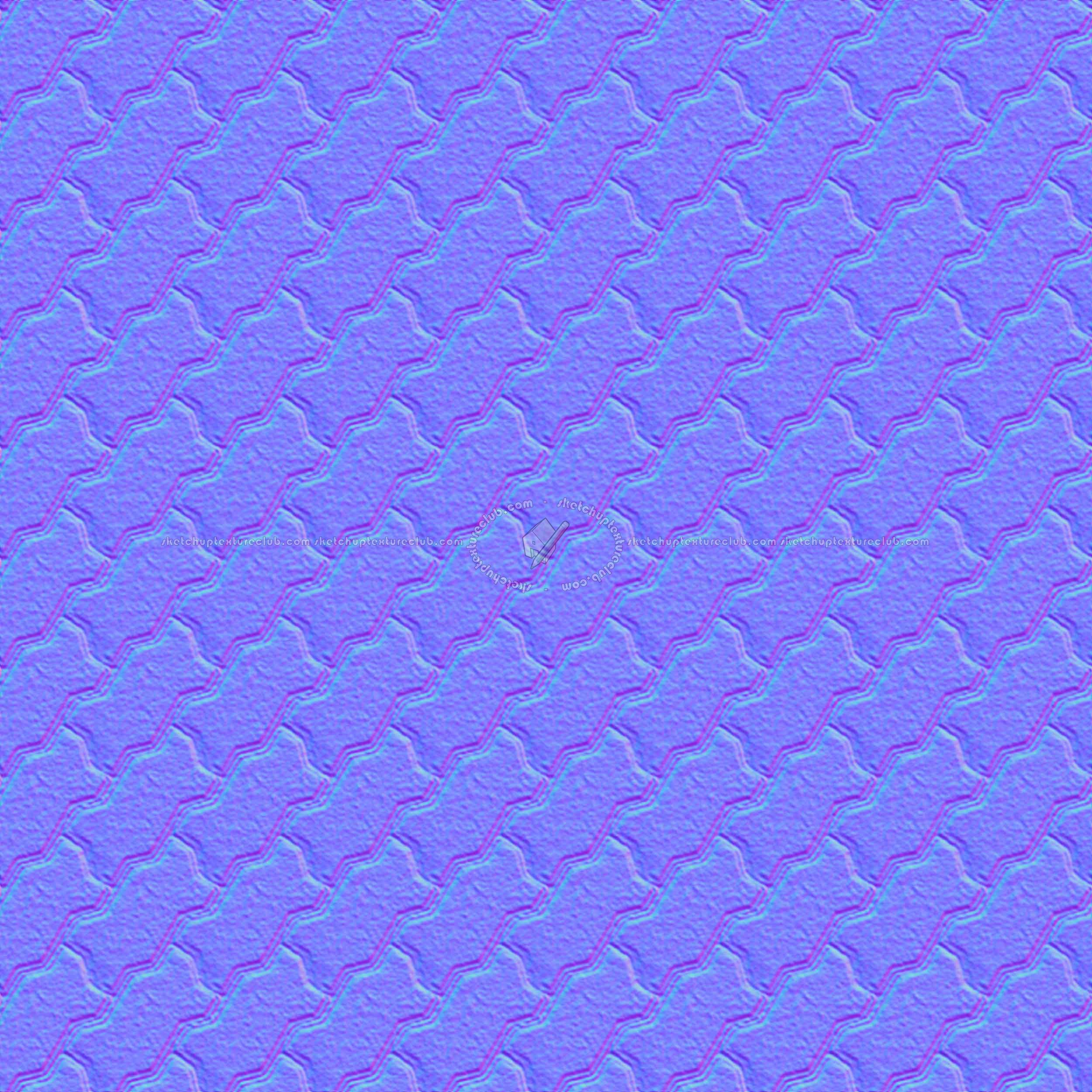 Textures - ARCHITECTURE - PAVING OUTDOOR - Concrete - Blocks regular - Paving outdoor concrete regular block texture seamless 05748 - Normal