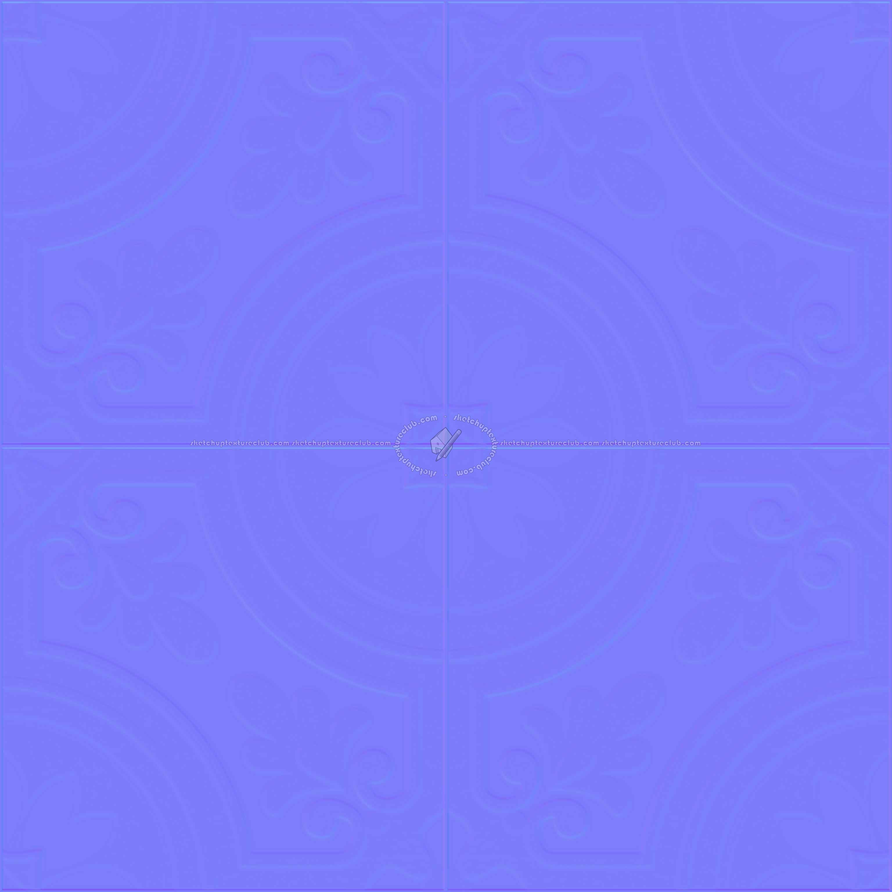 Textures   -   ARCHITECTURE   -   TILES INTERIOR   -   Cement - Encaustic   -   Cement  - cementine tiles Pbr texture seamless 22117 - Normal