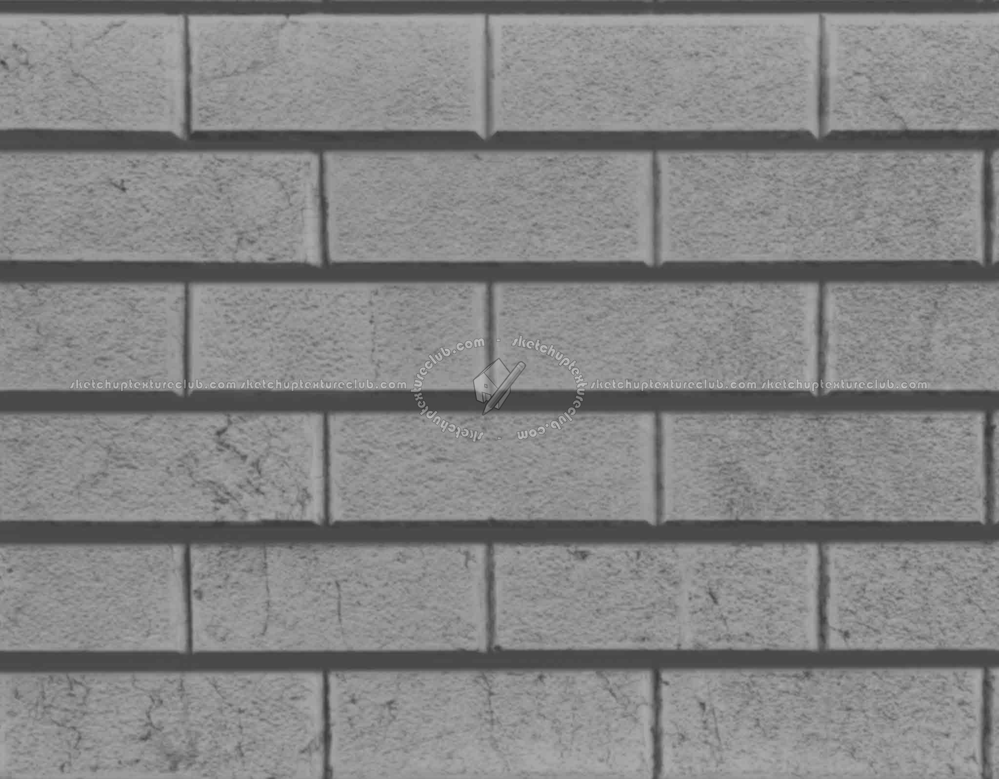 Textures - ARCHITECTURE - CONCRETE - Plates - Clean - Concrete building facade white painted 20th century texture seamless 19801 - Displacement