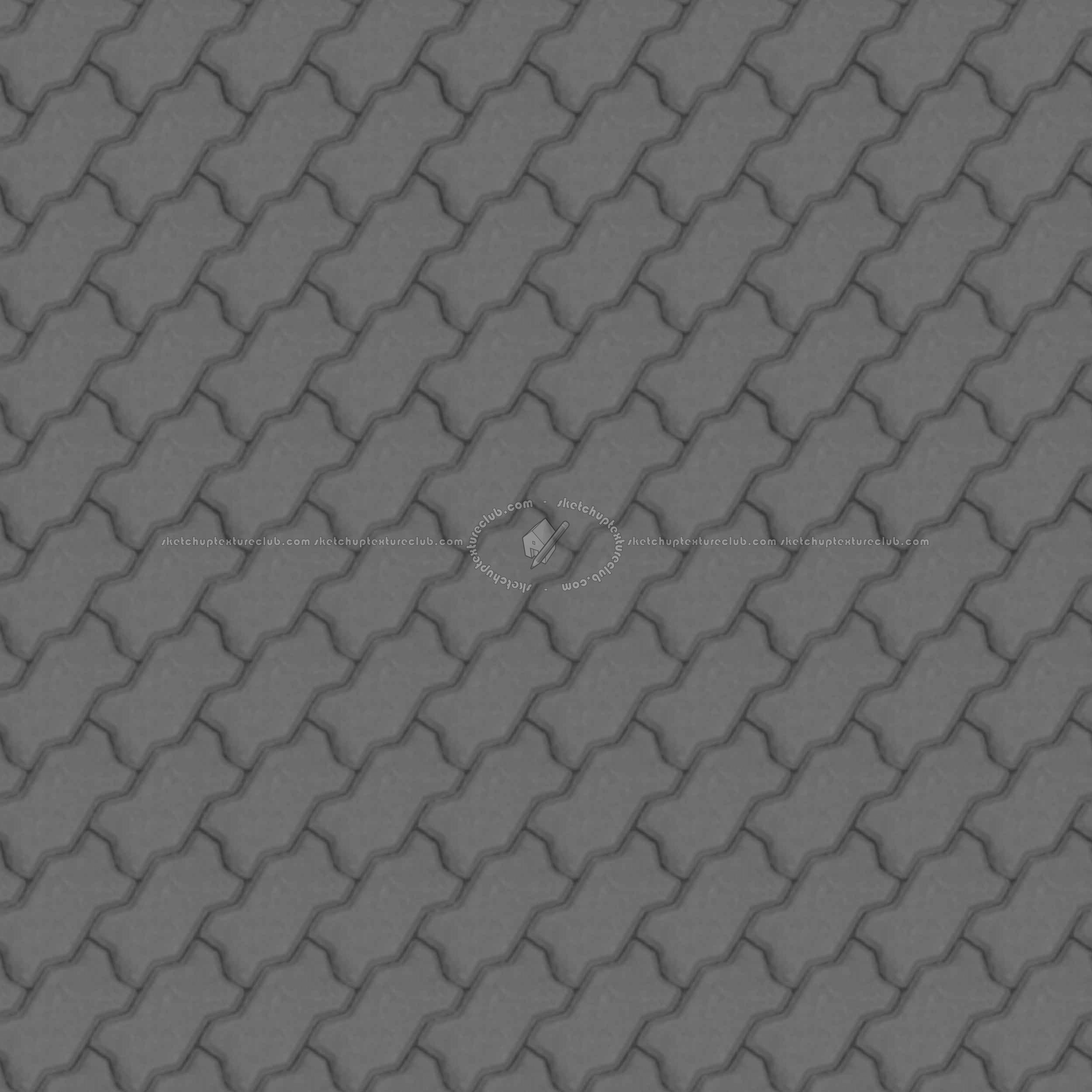 Textures   -   ARCHITECTURE   -   PAVING OUTDOOR   -   Concrete   -   Blocks regular  - Paving outdoor concrete regular block texture seamless 05749 - Displacement