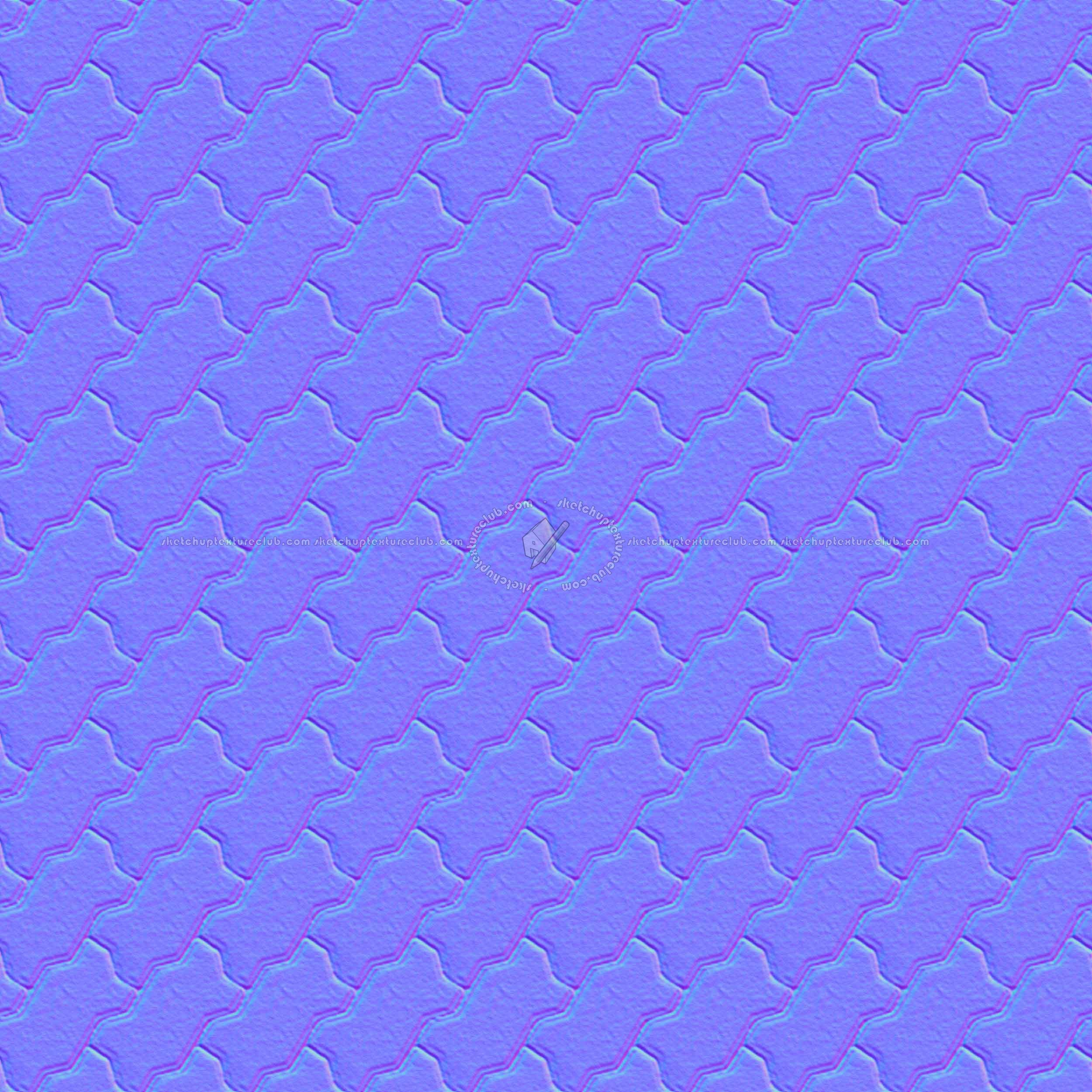 Textures   -   ARCHITECTURE   -   PAVING OUTDOOR   -   Concrete   -   Blocks regular  - Paving outdoor concrete regular block texture seamless 05749 - Normal