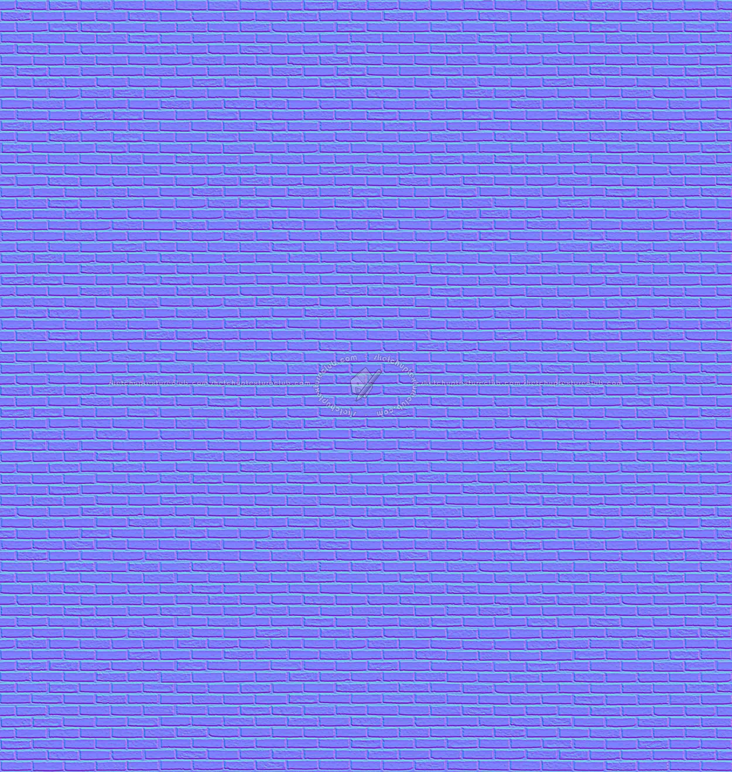 Textures   -   ARCHITECTURE   -   BRICKS   -   Facing Bricks   -   Rustic  - Britain rustic bricks texture seamless 17211 - Normal