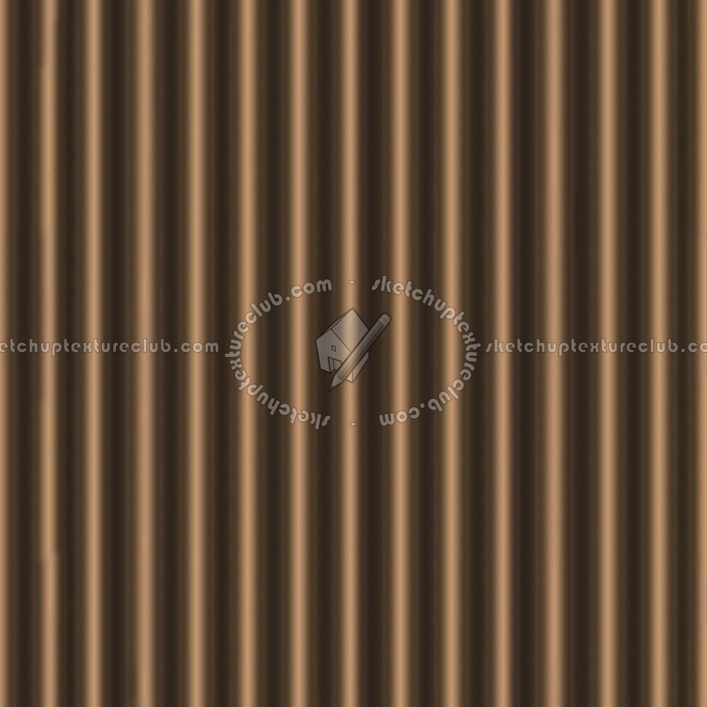 Textures   -   MATERIALS   -   METALS   -   Corrugated  - bronze corrugated metal PBR texture seamless 21775 (seamless)