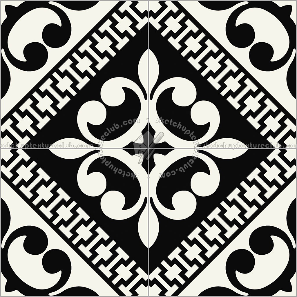 Textures   -   ARCHITECTURE   -   TILES INTERIOR   -   Cement - Encaustic   -   Cement  - cementine tiles Pbr texture seamless 22119