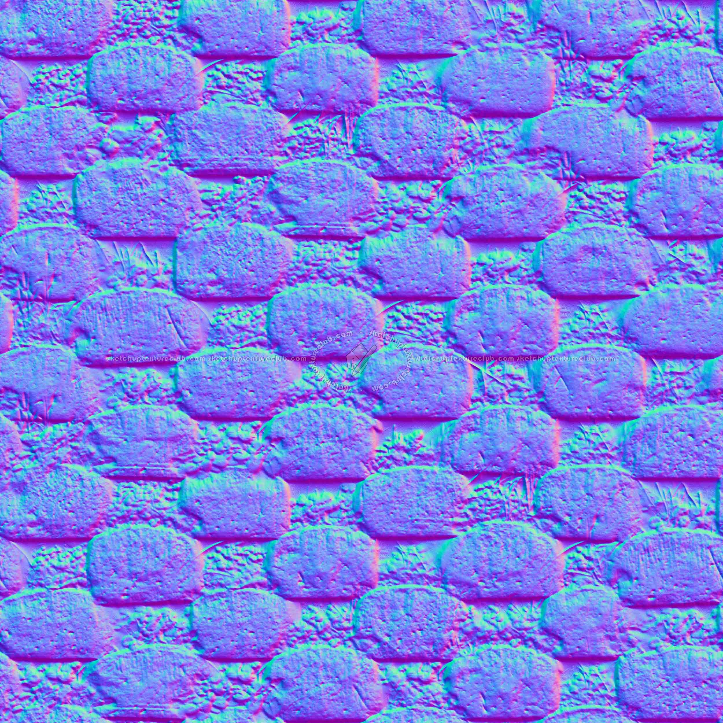 Textures   -   ARCHITECTURE   -   CONCRETE   -   Plates   -   Clean  - Concrete retaining wall with grass texture seamless 20108 - Normal