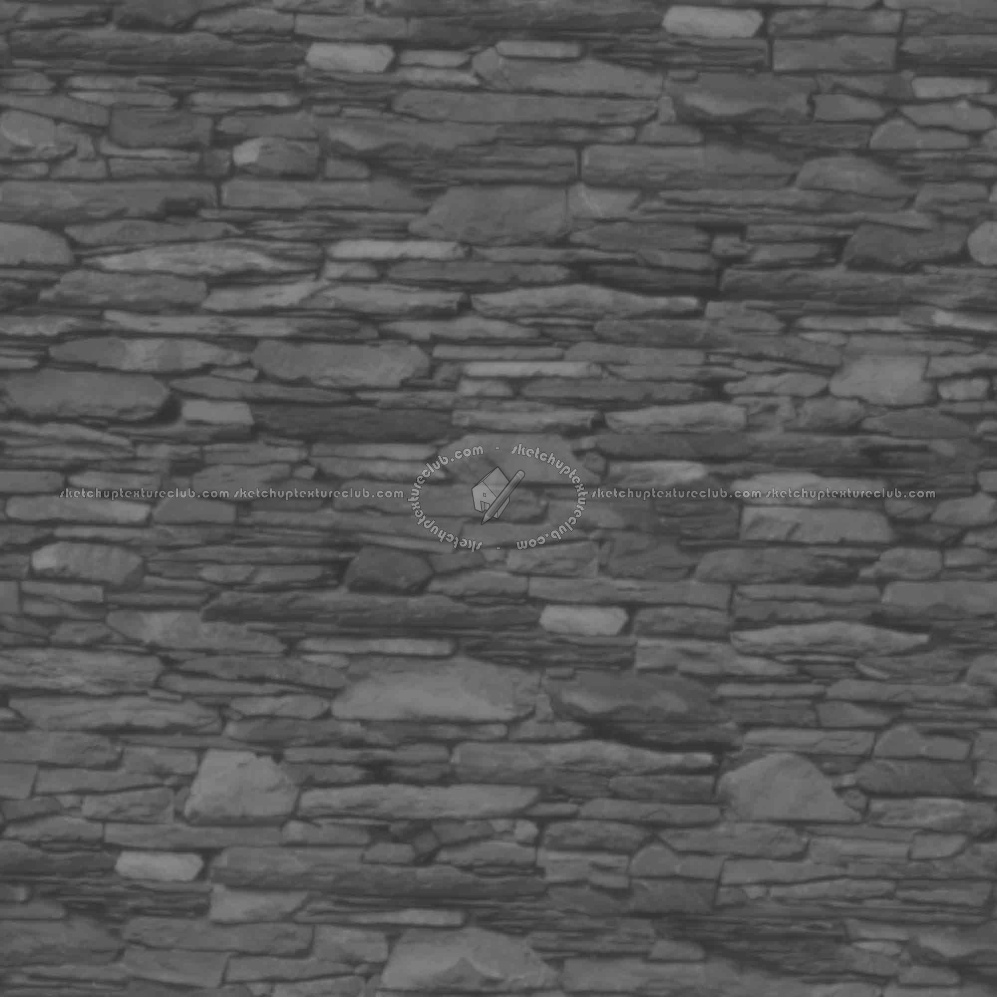 Textures   -   ARCHITECTURE   -   STONES WALLS   -   Stone walls  - Old wall stone texture seamless 08514 - Displacement