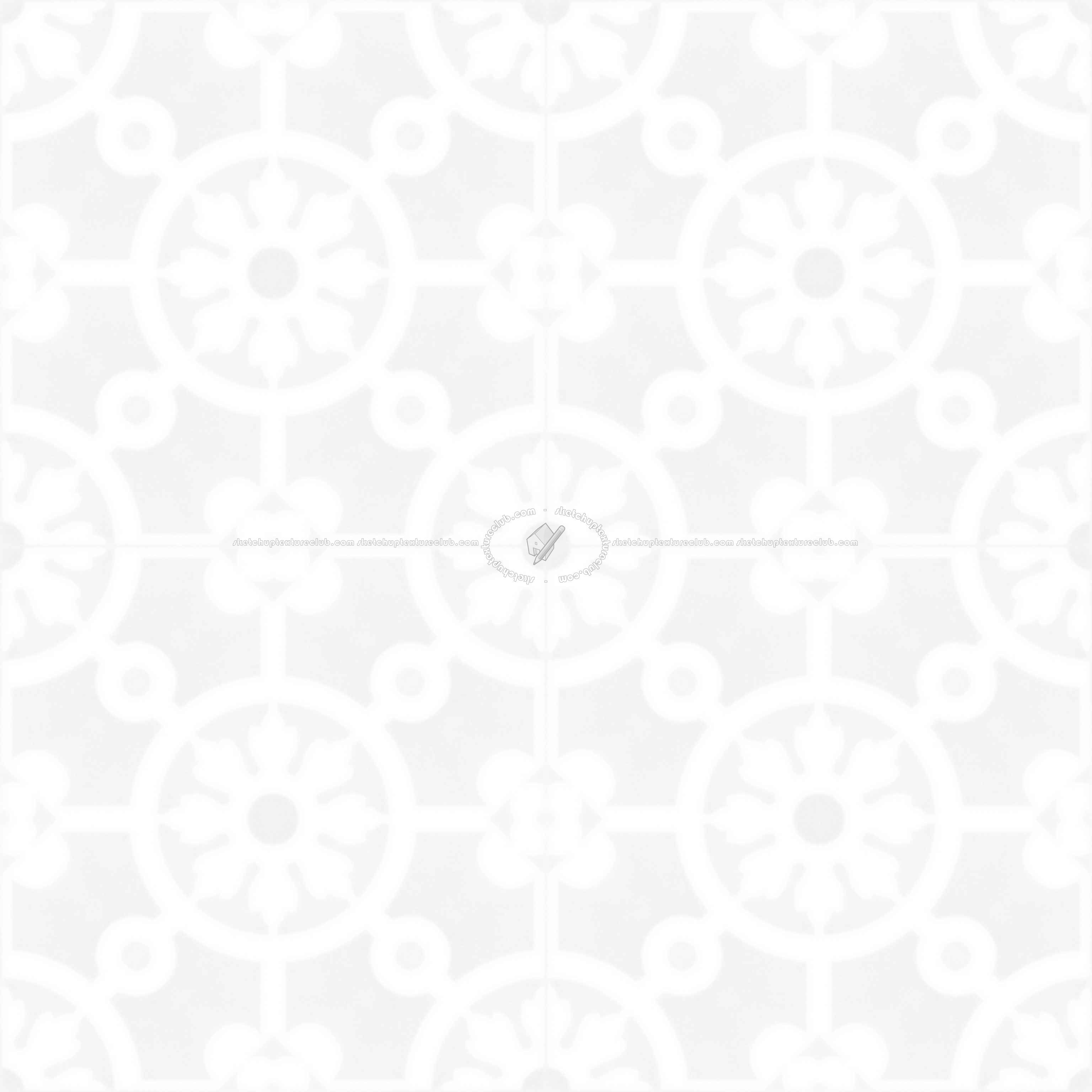 Textures - ARCHITECTURE - TILES INTERIOR - Cement - Encaustic - Cement - cementine tiles Pbr texture seamless 22120 - Ambient occlusion