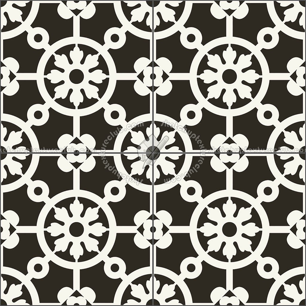 Textures - ARCHITECTURE - TILES INTERIOR - Cement - Encaustic - Cement - cementine tiles Pbr texture seamless 22120 (seamless)