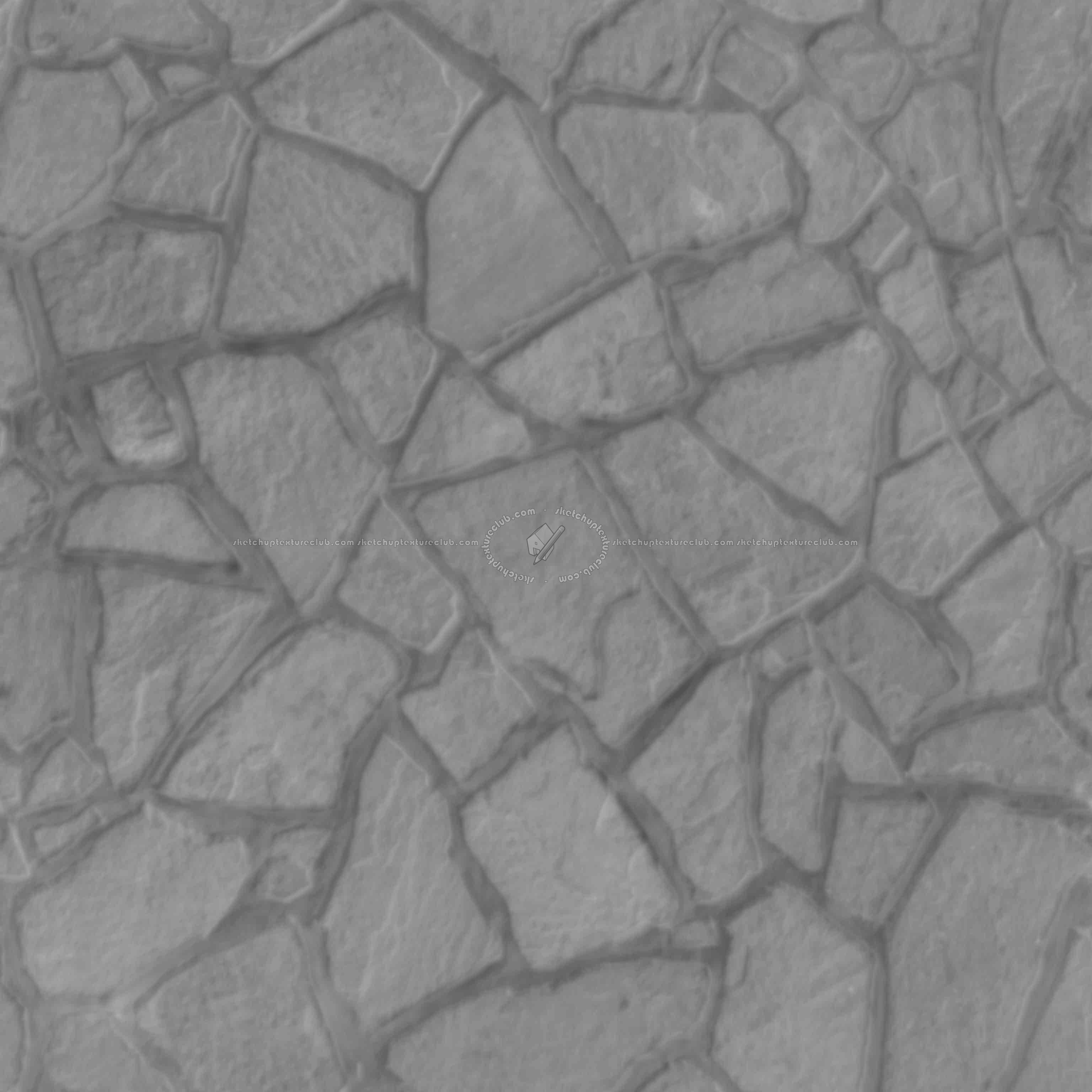 Textures - ARCHITECTURE - PAVING OUTDOOR - Flagstone - Flagstone paving pbr texture seamless 22665 - Displacement