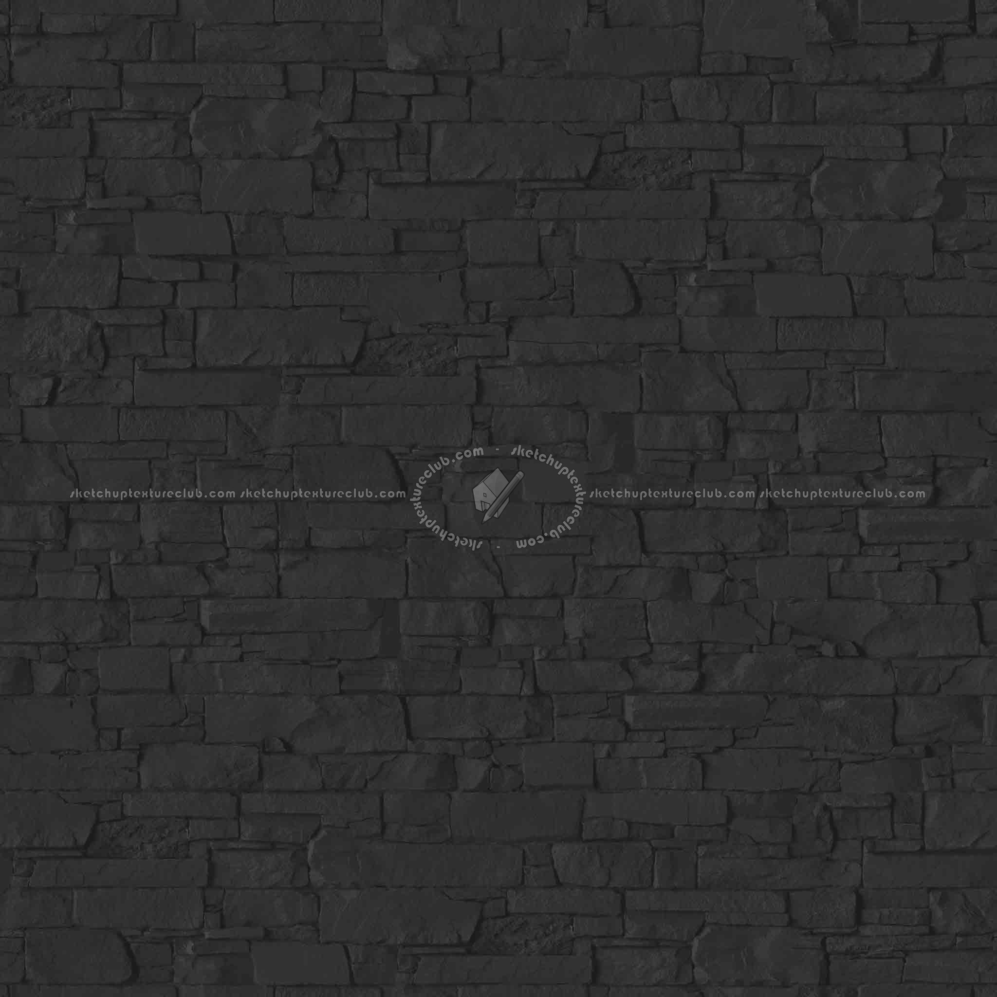 Black wall covering PBR texture seamless DEMO 21930