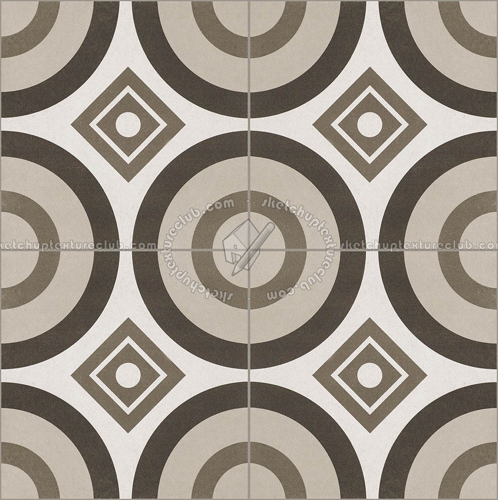 Textures - ARCHITECTURE - TILES INTERIOR - Cement - Encaustic - Cement - cementine tiles Pbr texture seamless 22121 (seamless)