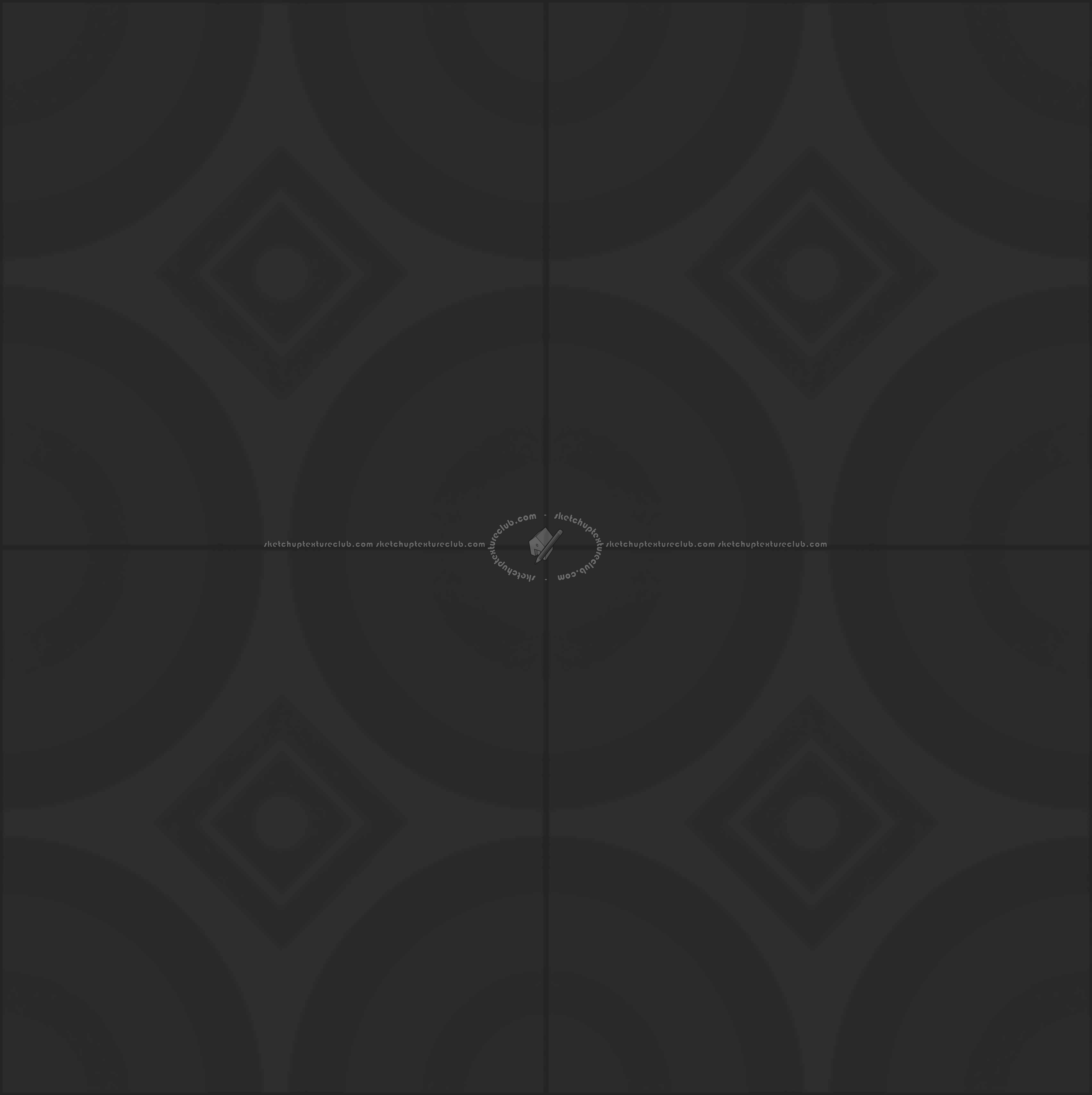 Textures - ARCHITECTURE - TILES INTERIOR - Cement - Encaustic - Cement - cementine tiles Pbr texture seamless 22121 - Specular