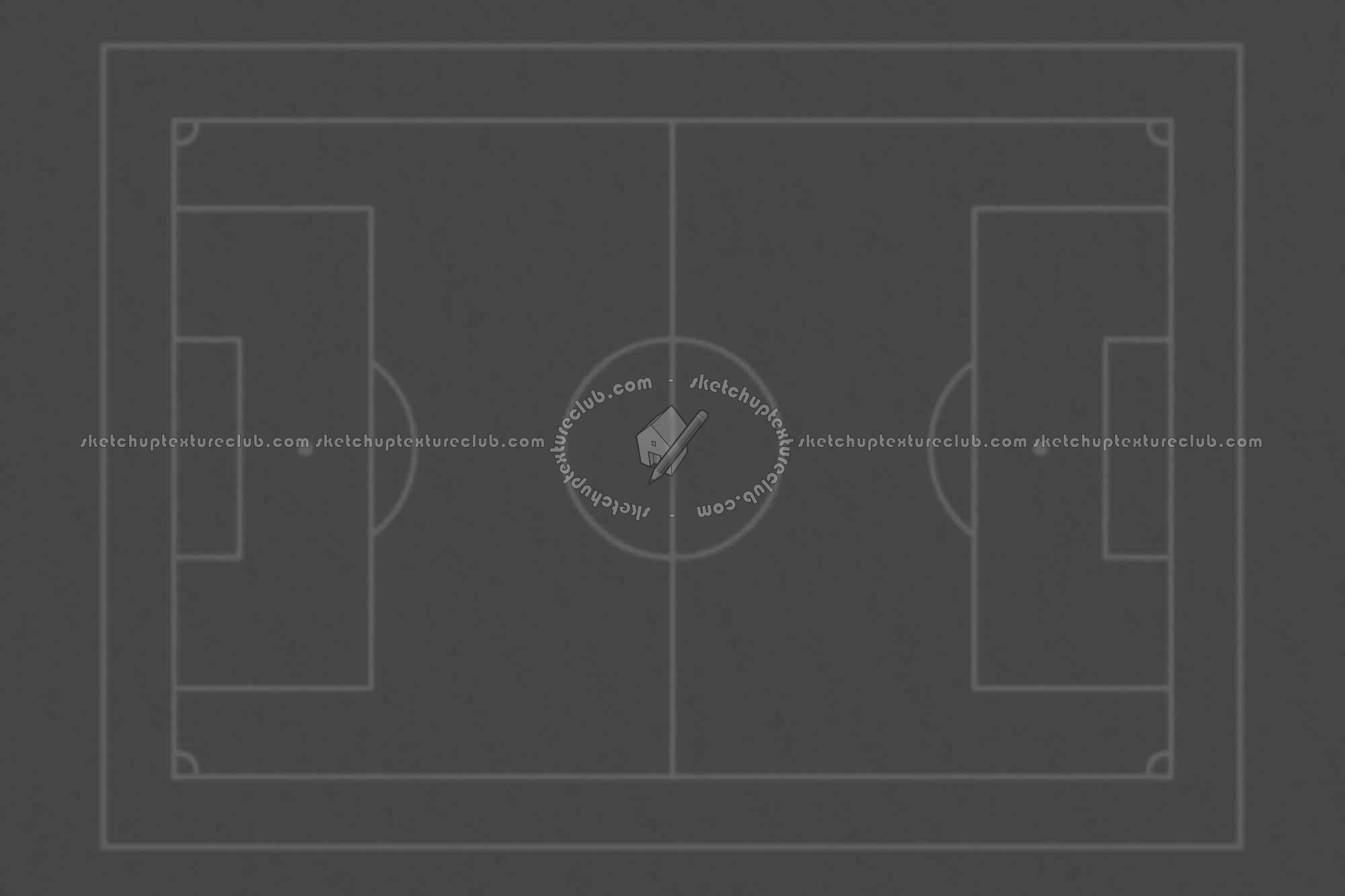 Textures   -   NATURE ELEMENTS   -   VEGETATION   -   Green grass  - Foot ball sports field texture 18718 - Displacement