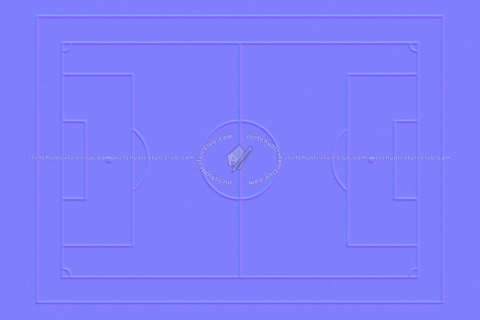 Textures   -   NATURE ELEMENTS   -   VEGETATION   -   Green grass  - Foot ball sports field texture 18718 - Normal