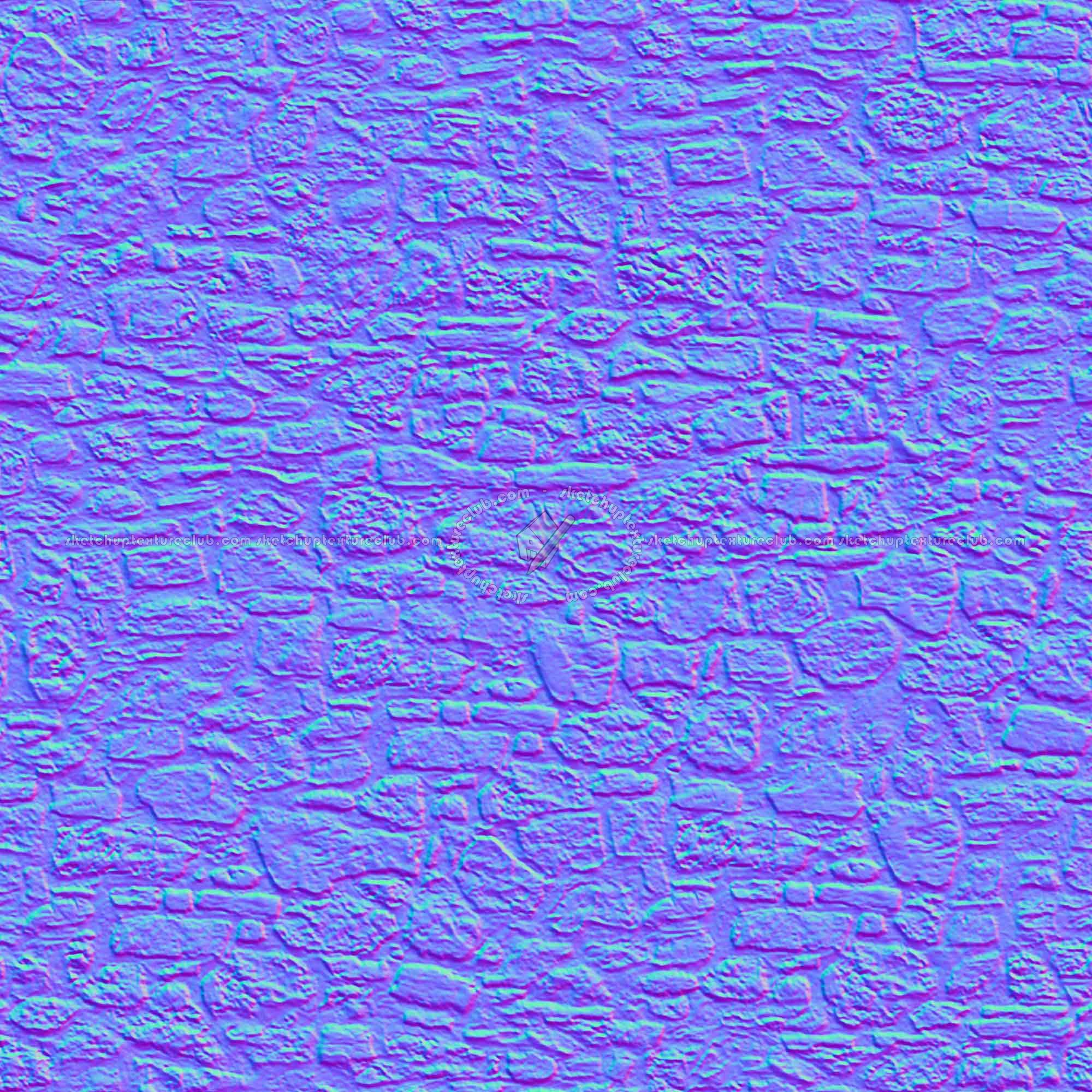 Textures   -   ARCHITECTURE   -   STONES WALLS   -   Stone walls  - Old wall stone texture seamless 08517 - Normal