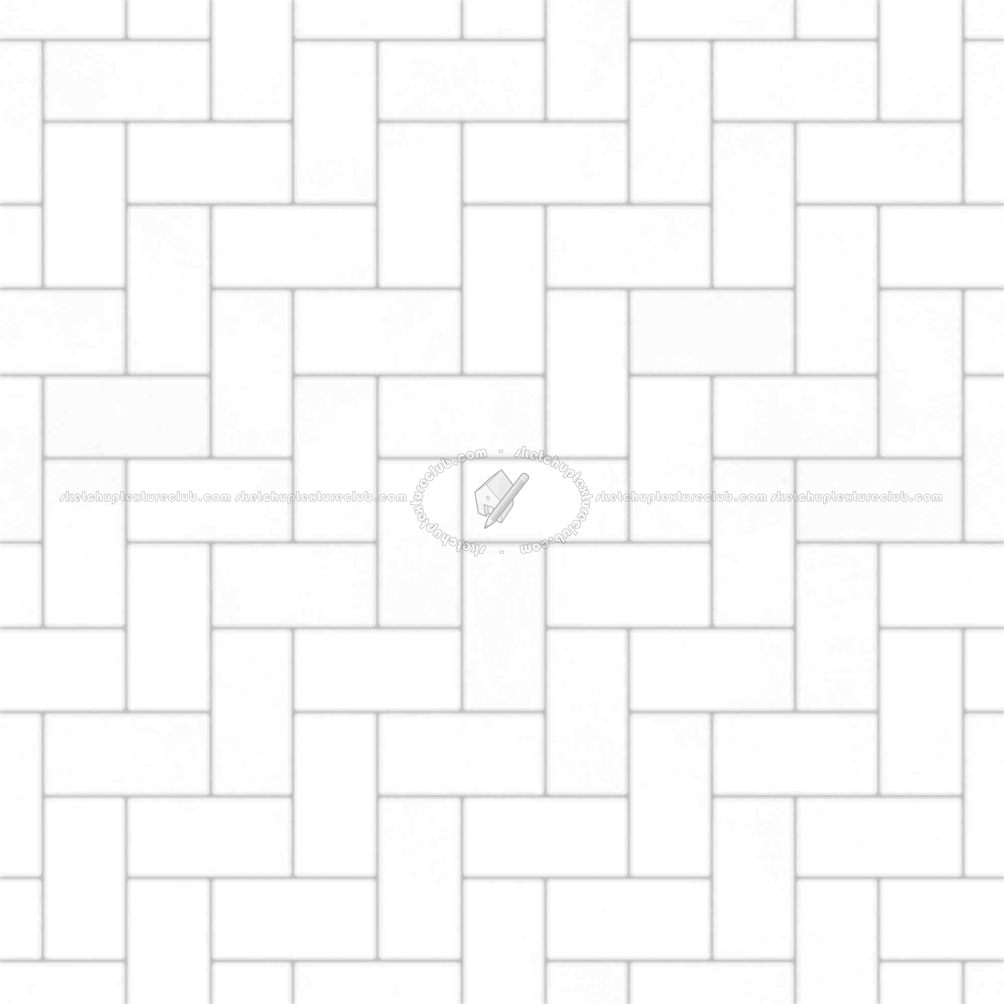 Textures   -   ARCHITECTURE   -   PAVING OUTDOOR   -   Concrete   -   Herringbone  - Concrete paving herringbone outdoor texture seamless 05803 - Ambient occlusion