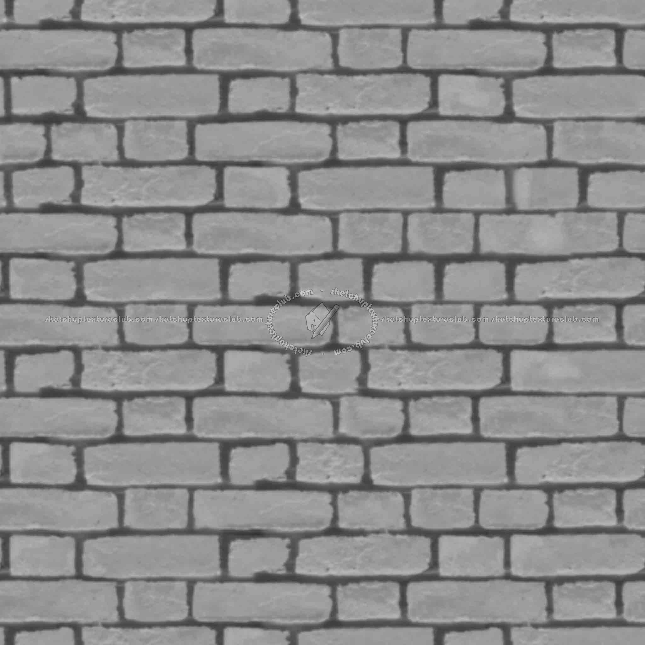 Textures   -   ARCHITECTURE   -   BRICKS   -   Dirty Bricks  - Dirty bricks texture seamless 00155 - Displacement