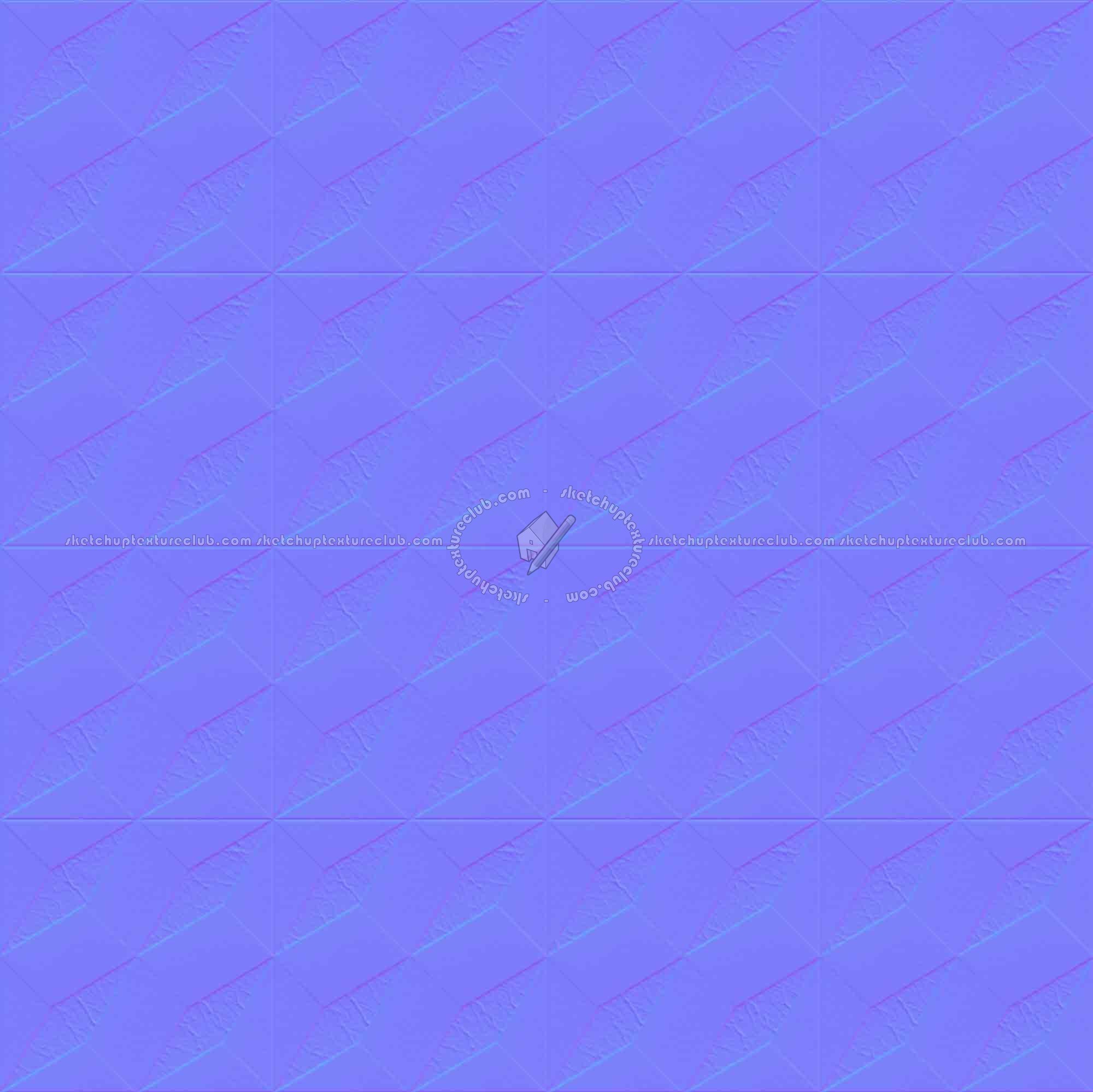 Textures   -   ARCHITECTURE   -   TILES INTERIOR   -   Marble tiles   -   Marble geometric patterns  - Illusion black white marble floor tile texture seamless 21130 - Normal