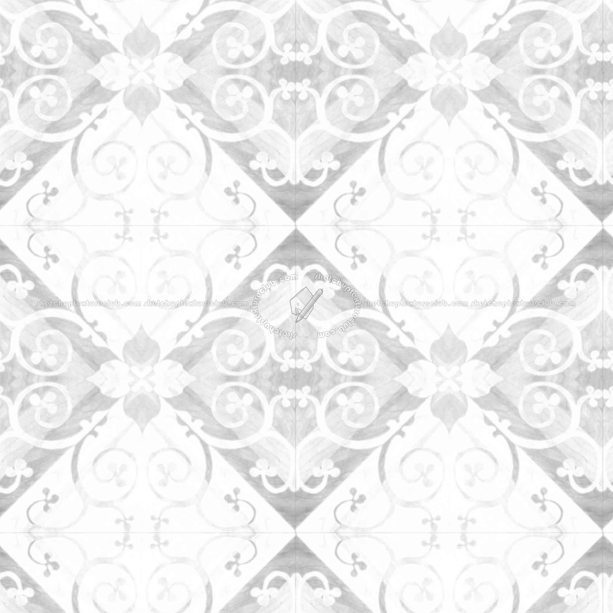 Textures   -   ARCHITECTURE   -   WOOD FLOORS   -   Geometric pattern  - Parquet geometric pattern texture seamless 04734 - Ambient occlusion