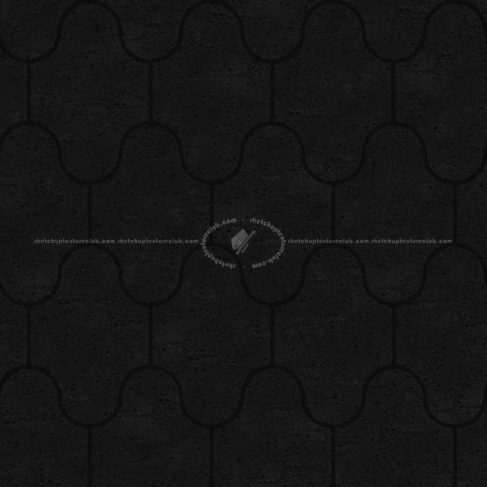 Textures   -   ARCHITECTURE   -   PAVING OUTDOOR   -   Concrete   -   Blocks mixed  - Paving concrete mixed size texture seamless 05574 - Specular