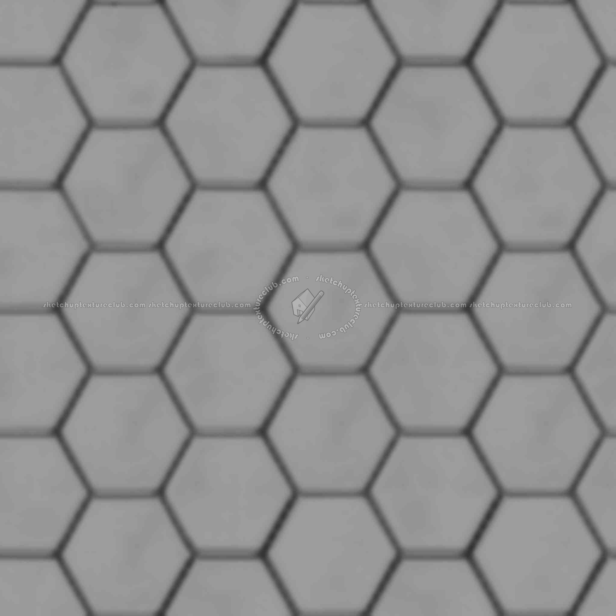 Textures   -   ARCHITECTURE   -   TILES INTERIOR   -   Hexagonal mixed  - Porcelain hexagonal texture seamless 17106 - Displacement