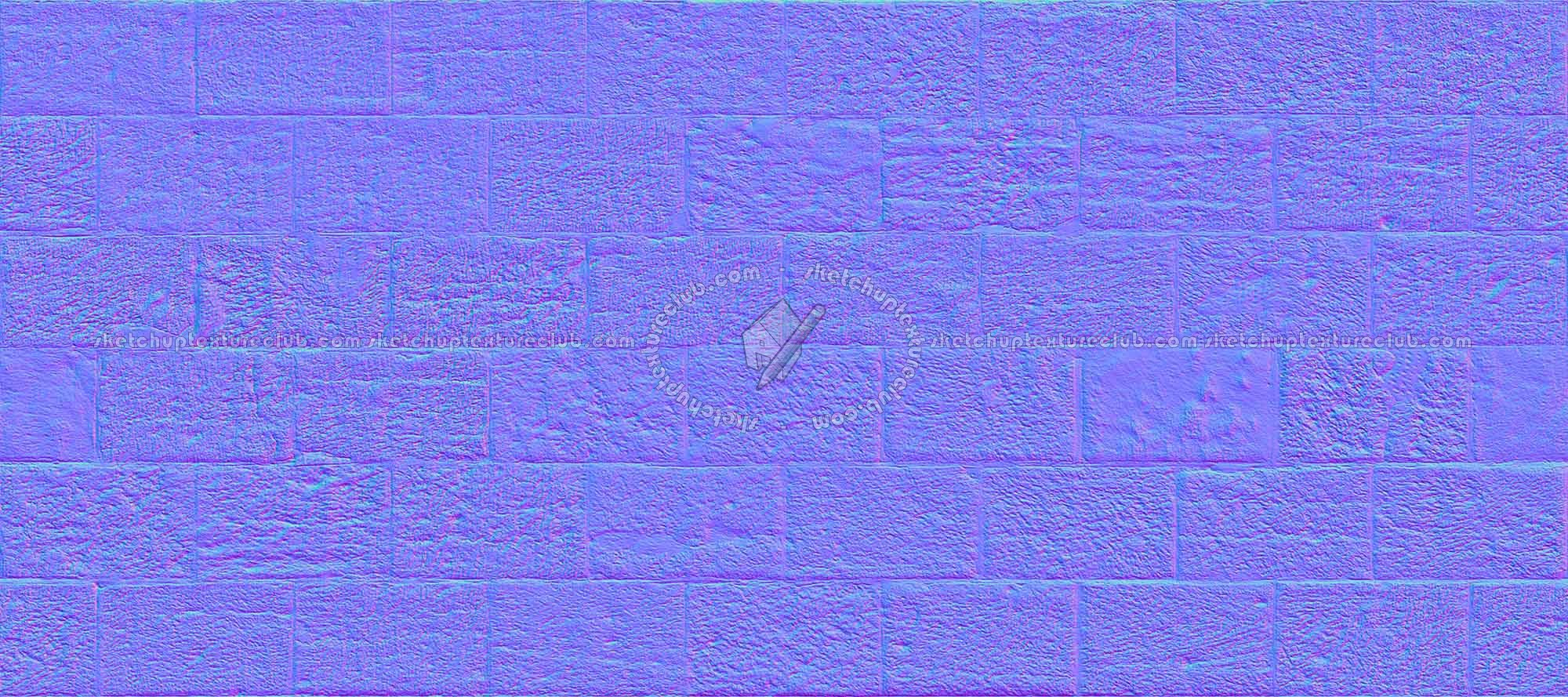 Textures   -   ARCHITECTURE   -   STONES WALLS   -   Stone blocks  - Wall stone with regular blocks texture seamless 08305 - Normal