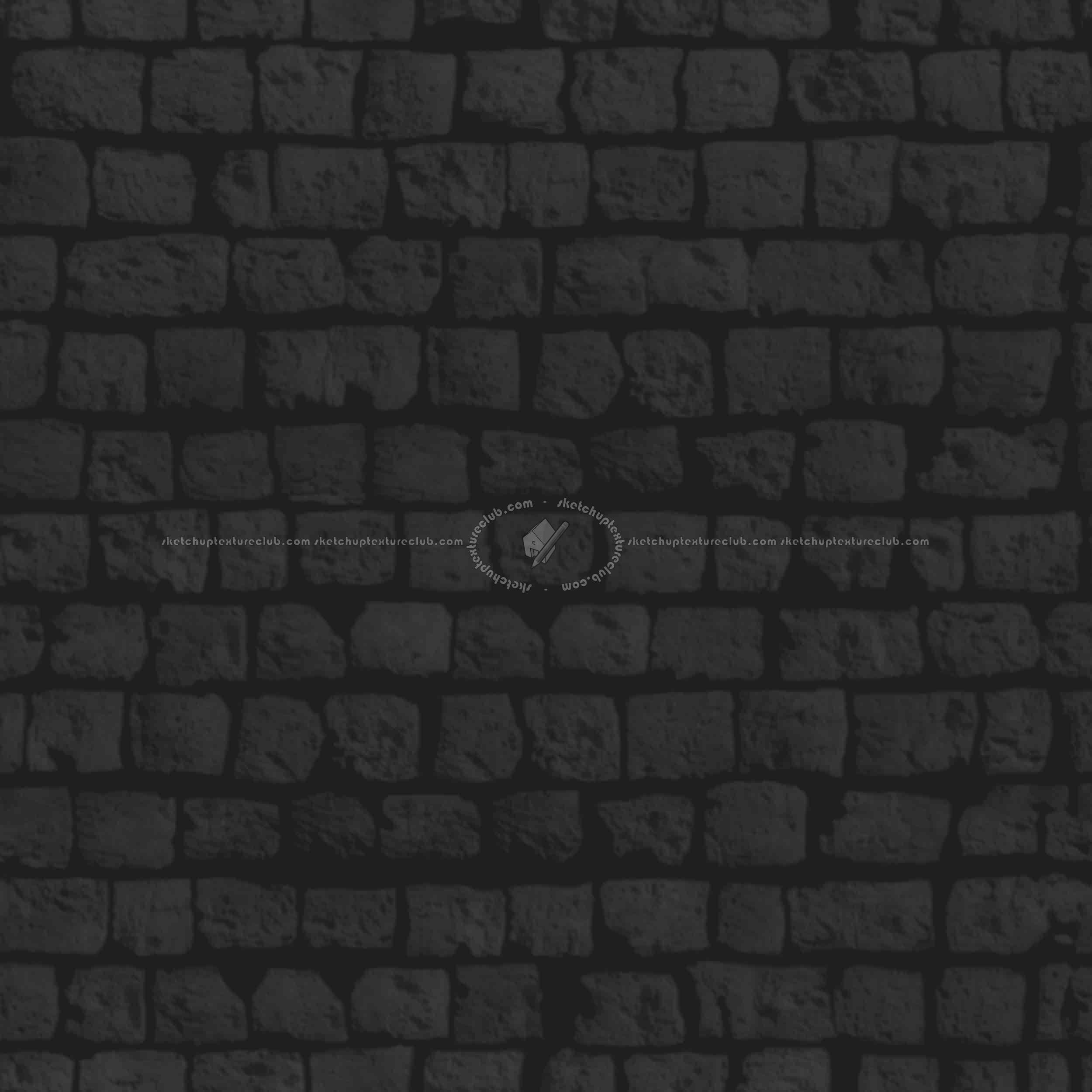 Textures - ARCHITECTURE - STONES WALLS - Stone blocks - Ancient stone wall of Turkey texture seamless 21402 - Specular