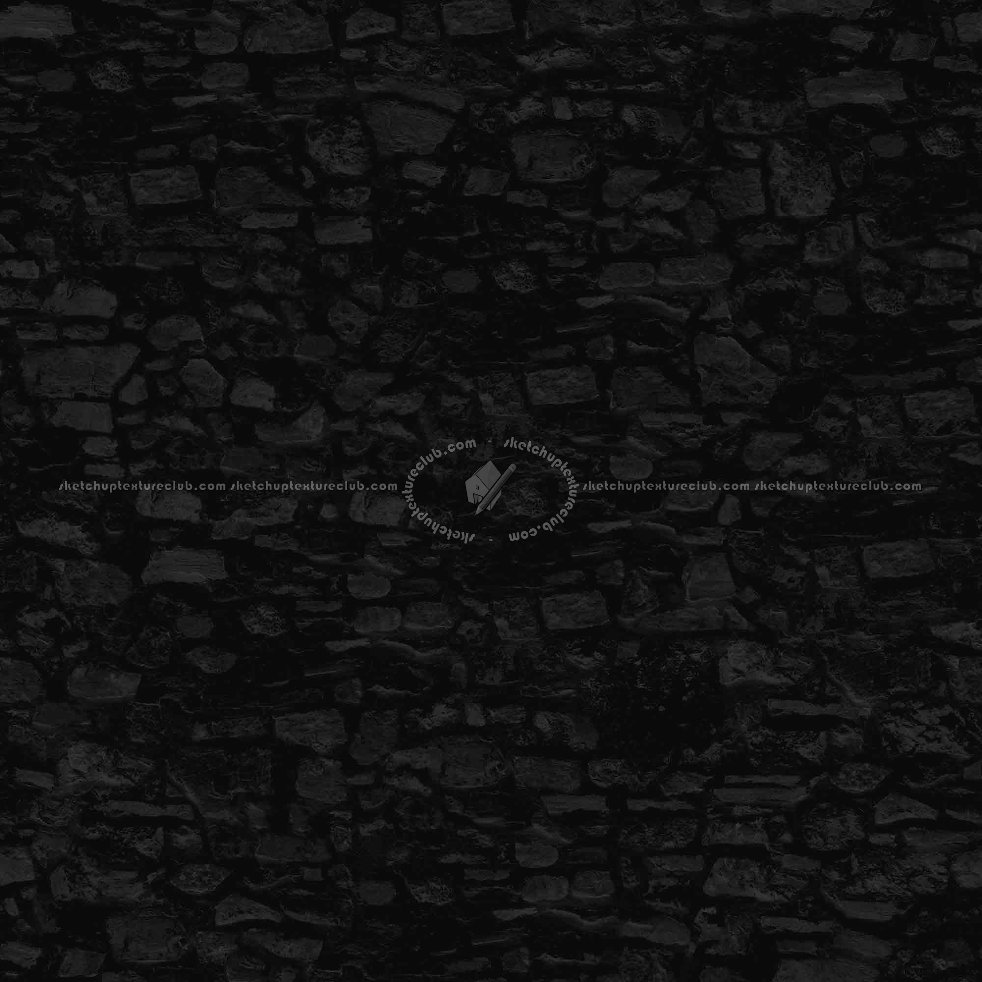 Textures   -   ARCHITECTURE   -   STONES WALLS   -   Stone walls  - Old wall stone texture seamless 08519 - Specular