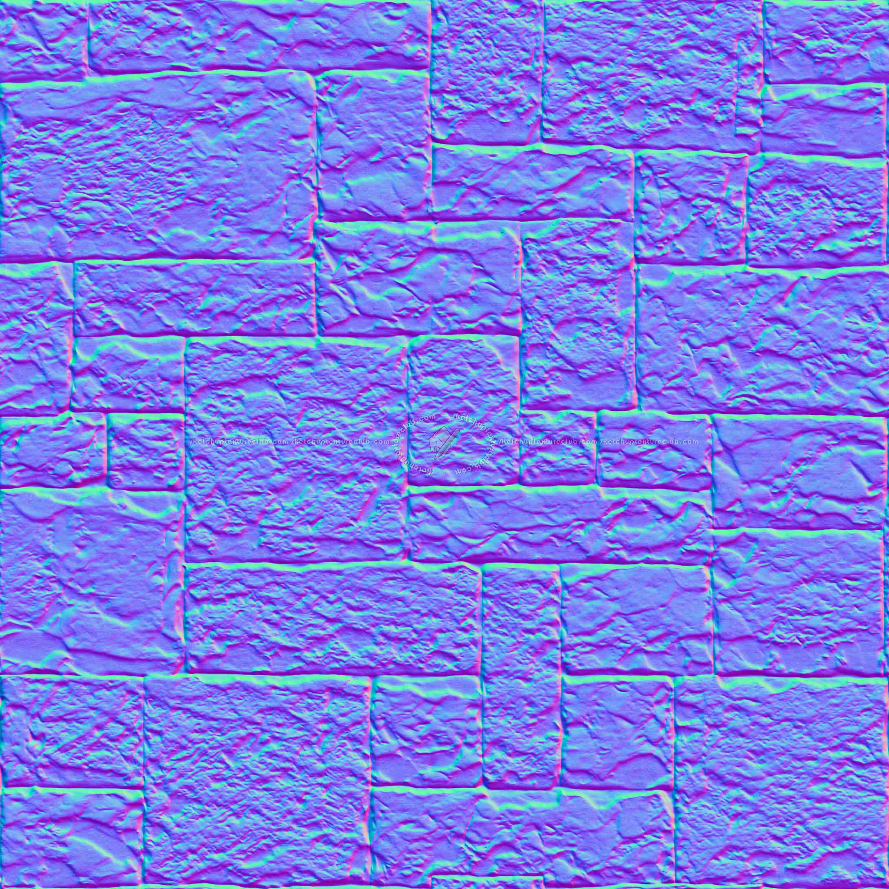 Textures   -   ARCHITECTURE   -   STONES WALLS   -   Stone blocks  - stone block wall pbr texture seamless 22198 - Normal