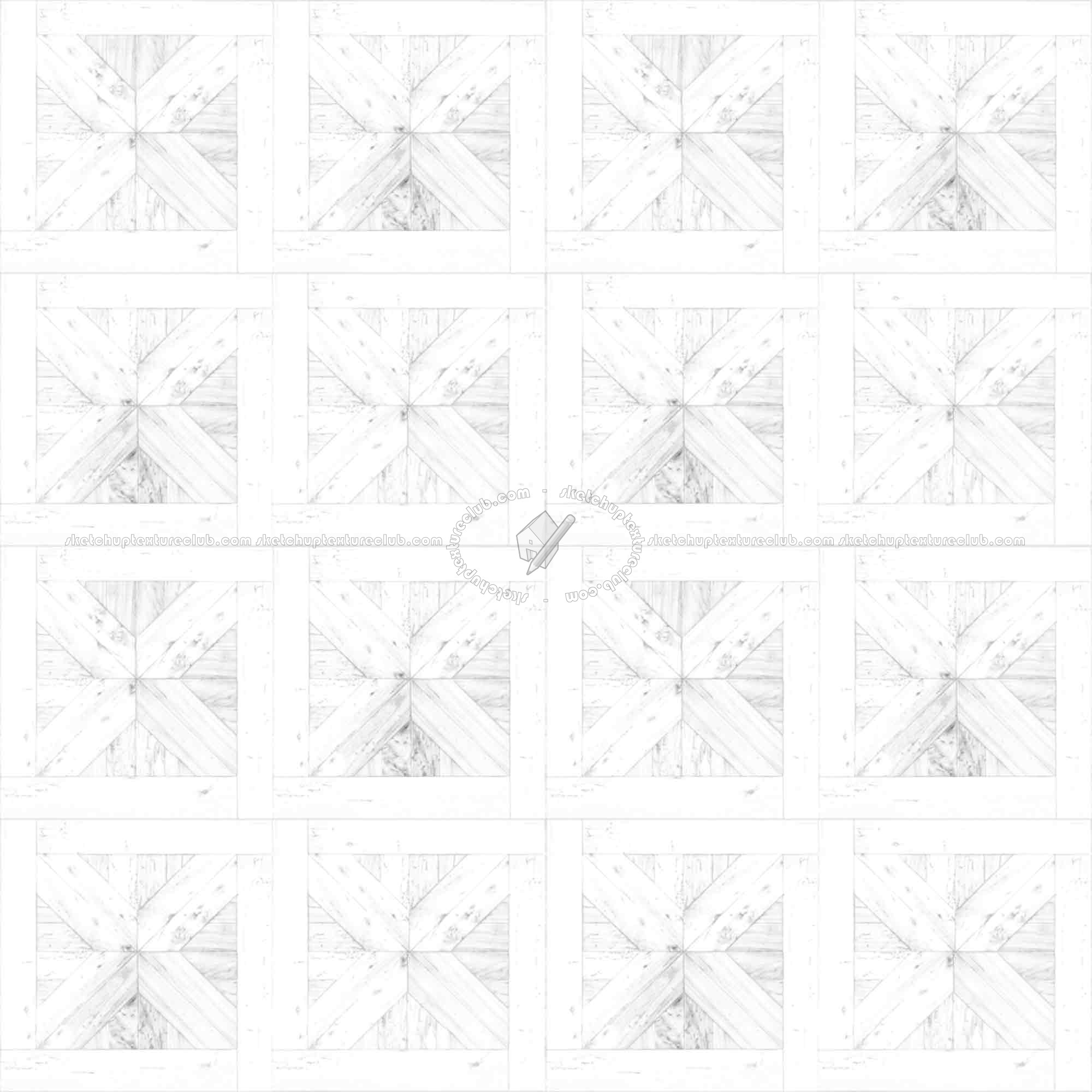 Textures   -   ARCHITECTURE   -   WOOD FLOORS   -   Geometric pattern  - Parquet geometric pattern texture seamless 04854 - Ambient occlusion