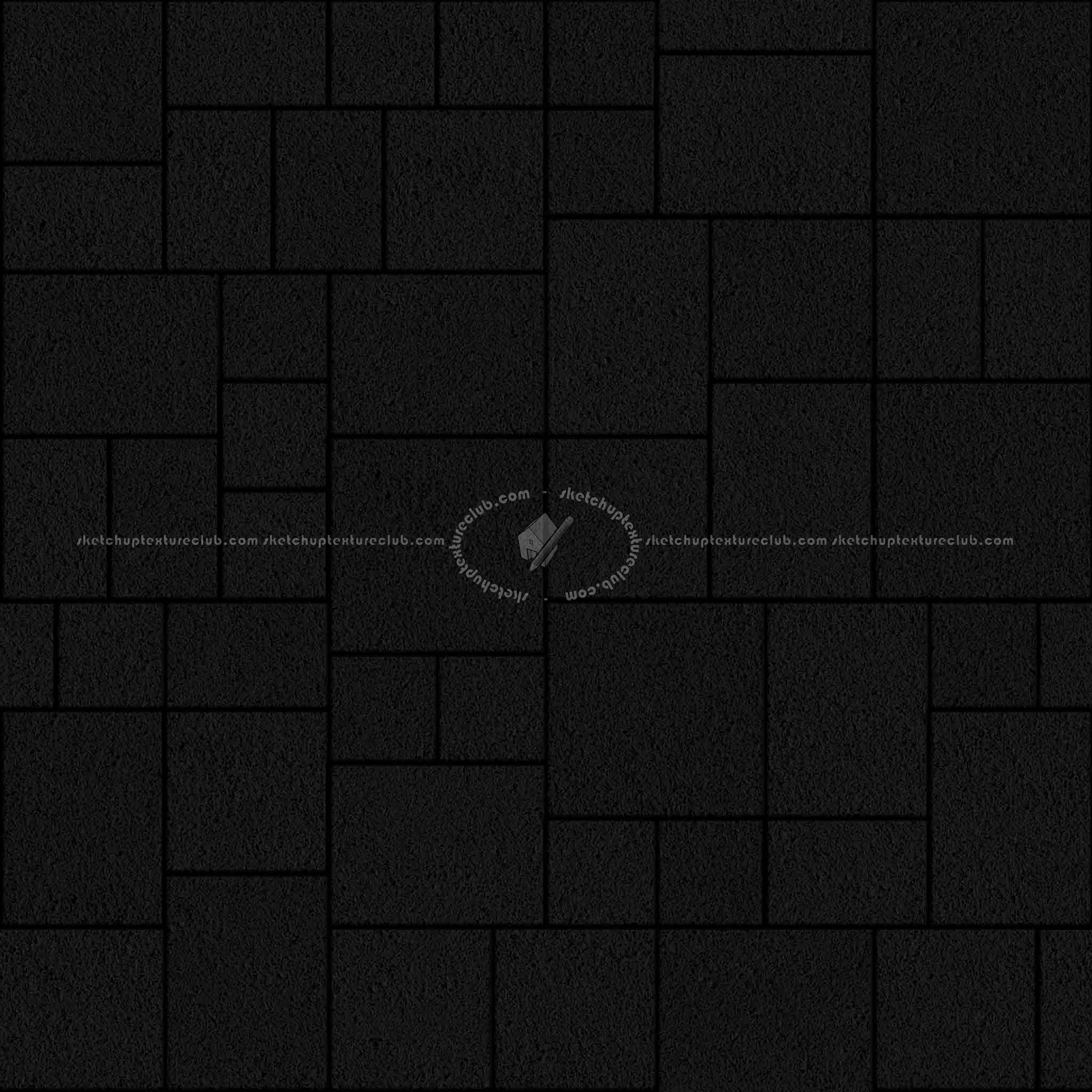 Textures   -   ARCHITECTURE   -   PAVING OUTDOOR   -   Pavers stone   -   Blocks mixed  - Pavers stone mixed size PBR texture seamless 21981 - Specular