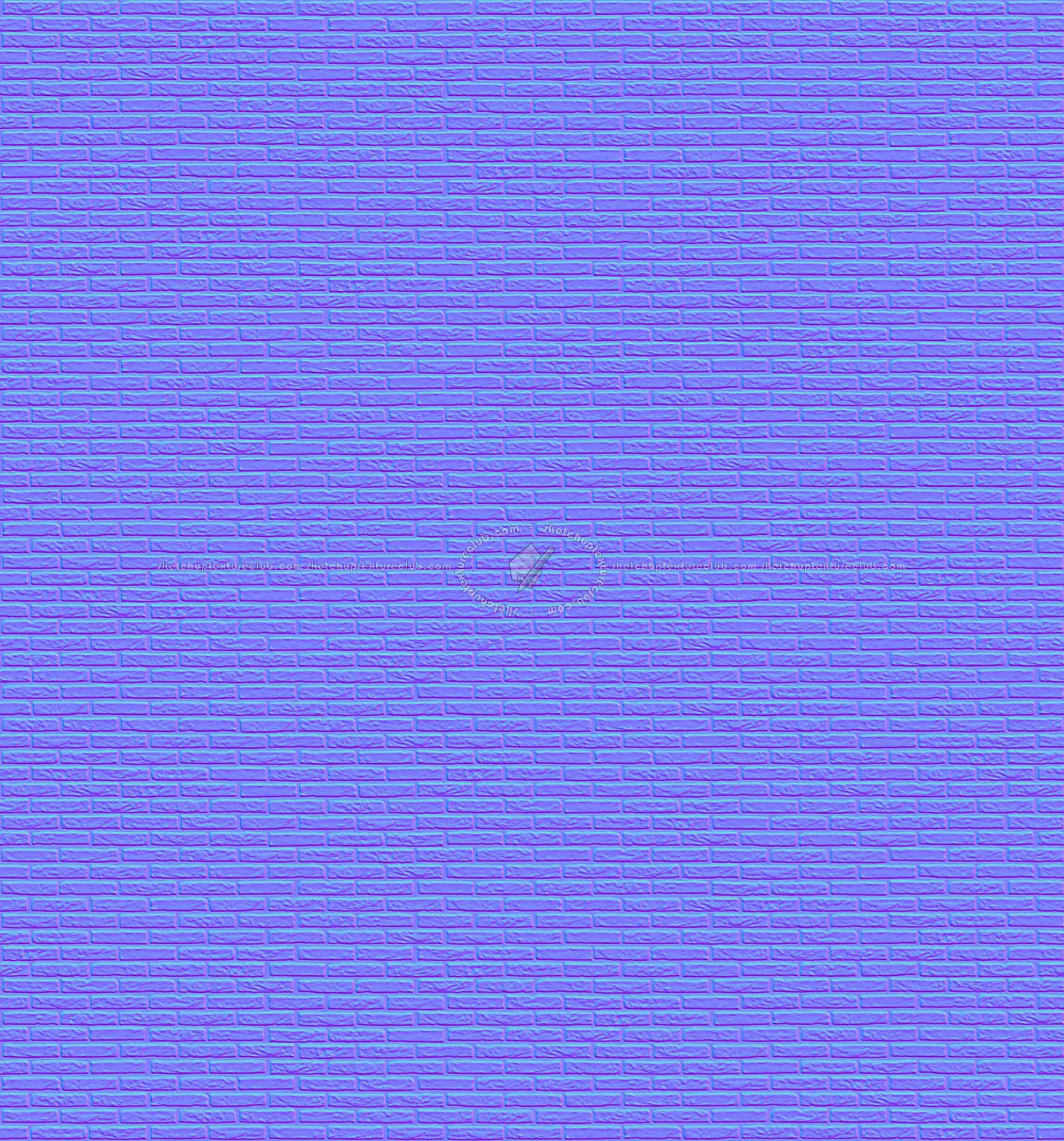 Textures   -   ARCHITECTURE   -   BRICKS   -   Facing Bricks   -   Rustic  - Rustic bricks texture seamless 17219 - Normal