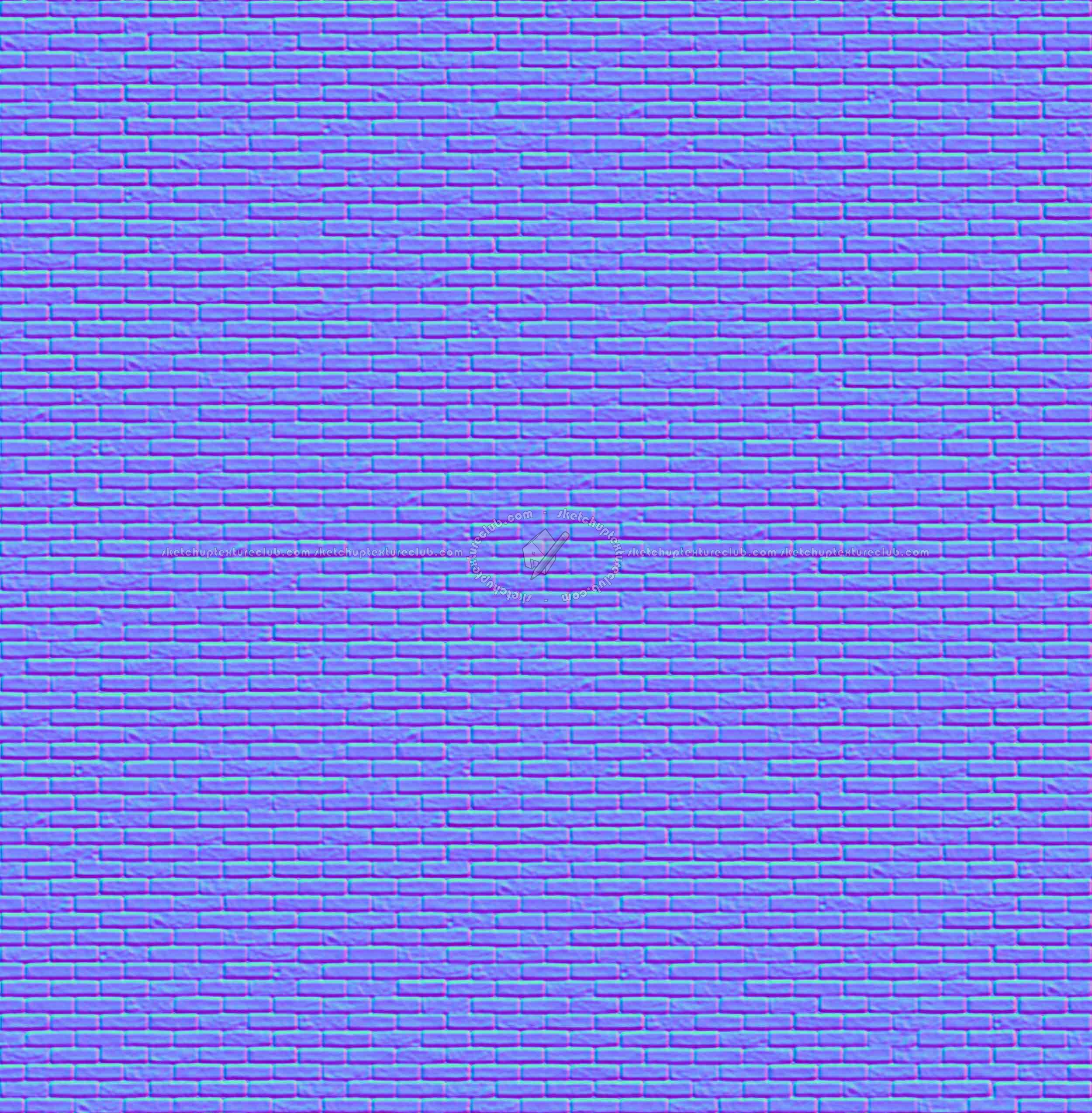 Textures   -   ARCHITECTURE   -   BRICKS   -   Facing Bricks   -   Rustic  - Capri rustic bricks texture seamless 17220 - Normal