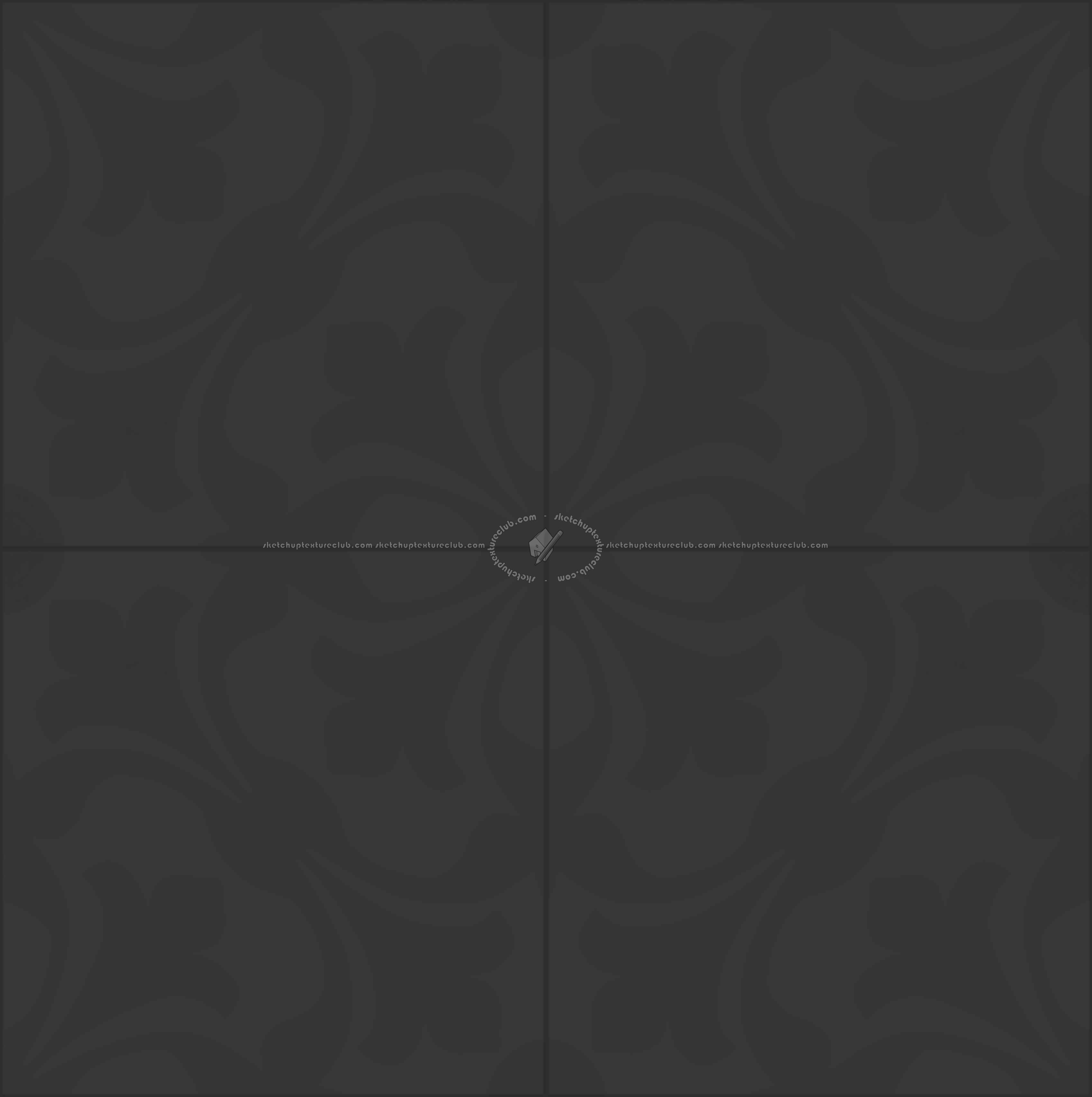 Textures - ARCHITECTURE - TILES INTERIOR - Cement - Encaustic - Cement - cementine tiles Pbr texture seamless 22128 - Specular