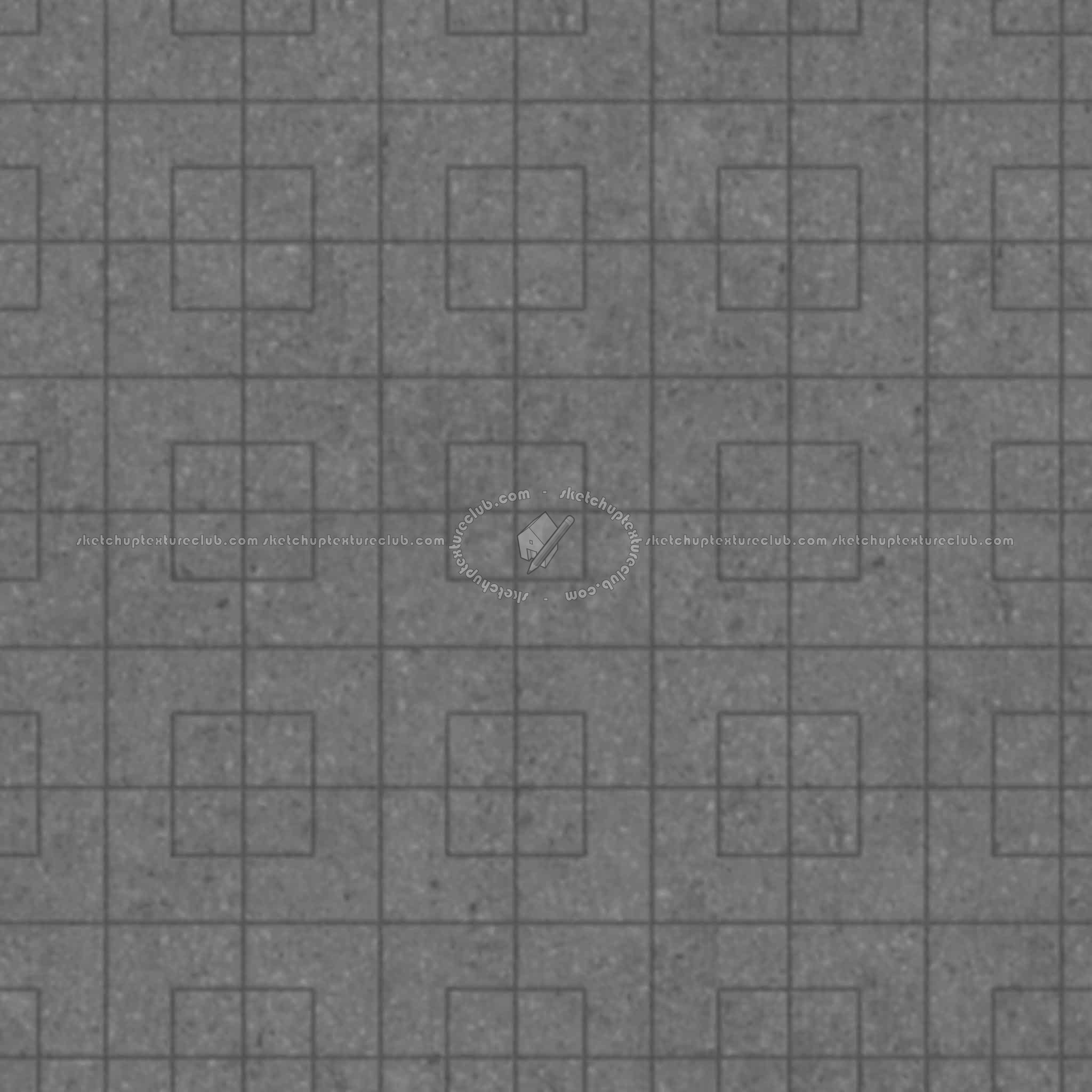 Textures   -   ARCHITECTURE   -   PAVING OUTDOOR   -   Concrete   -   Blocks regular  - Paving outdoor concrete regular block texture seamless 05760 - Displacement