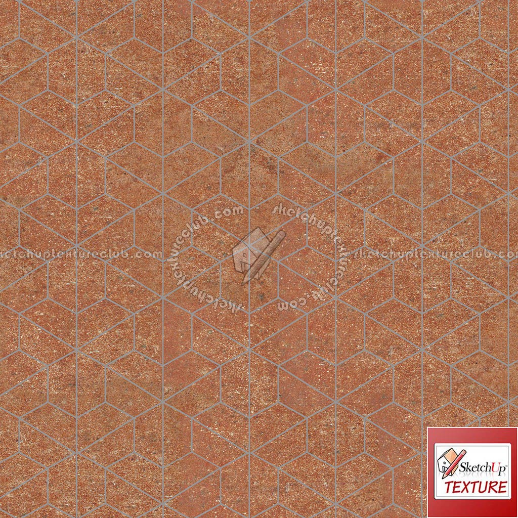 Textures   -   ARCHITECTURE   -   TILES INTERIOR   -   Terracotta tiles  - terracotta floor tile PBR texture seamless 21816 (seamless)