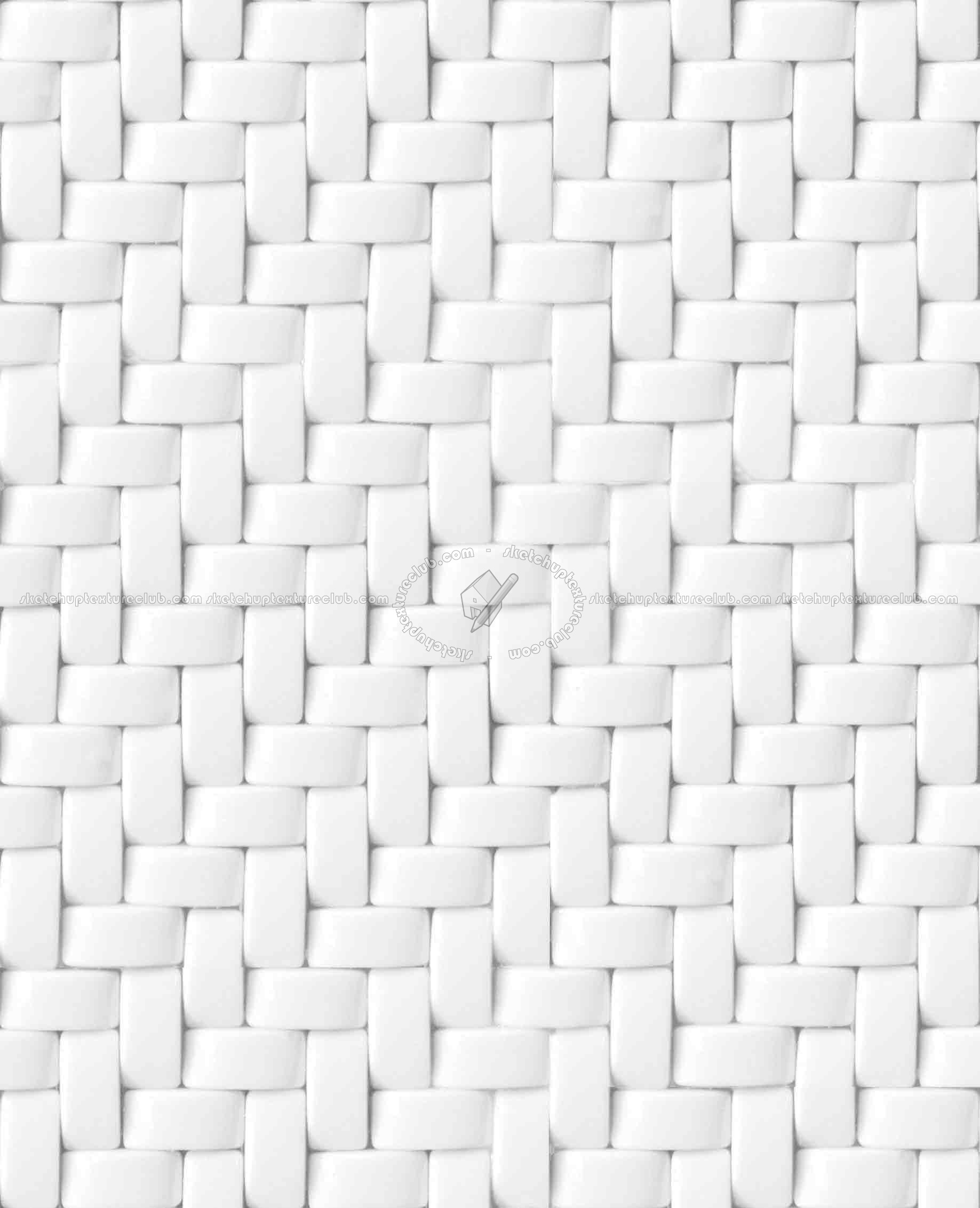 Textures   -   ARCHITECTURE   -   TILES INTERIOR   -   Mosaico   -   Mixed format  - Herringbone mosaic tile texture seamless 15669 - Bump