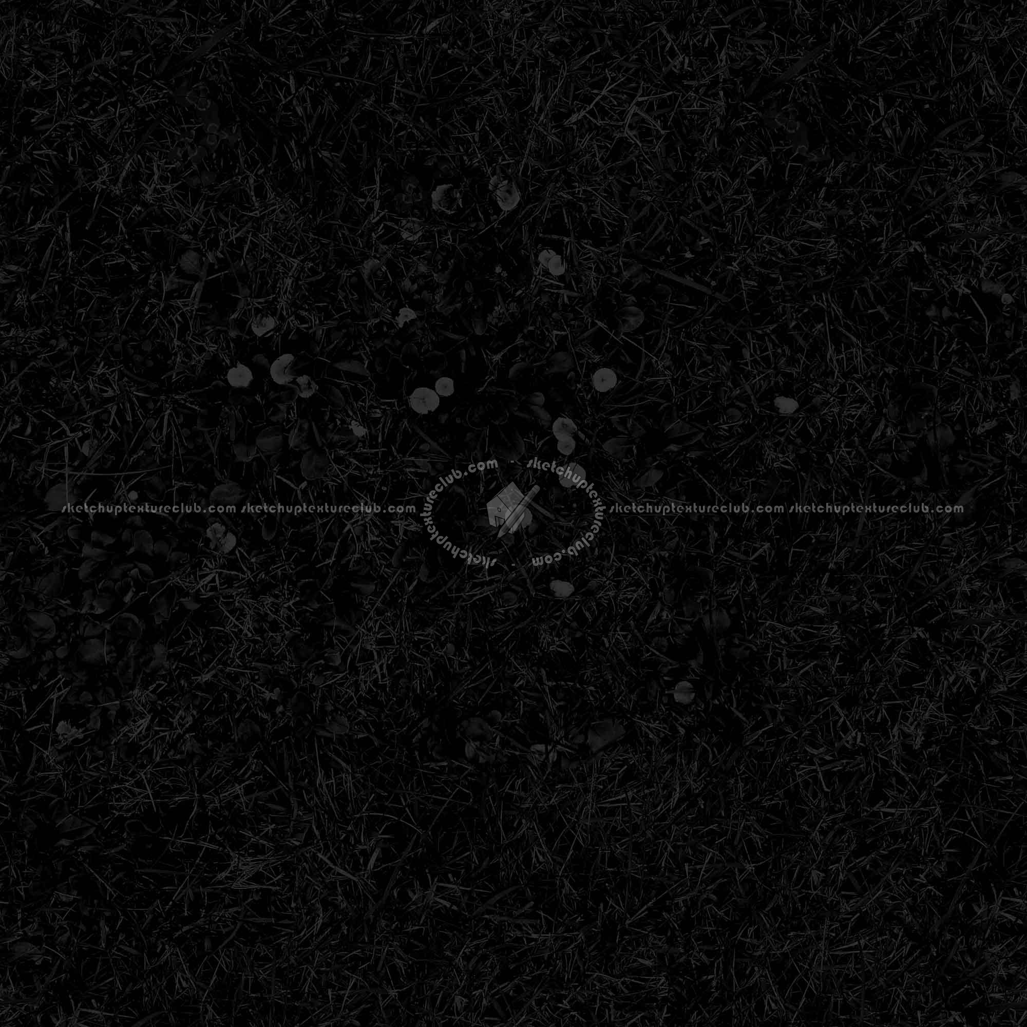 Textures   -   NATURE ELEMENTS   -   VEGETATION   -   Green grass  - Green grass with mushrooms texture seamless 19279 - Specular