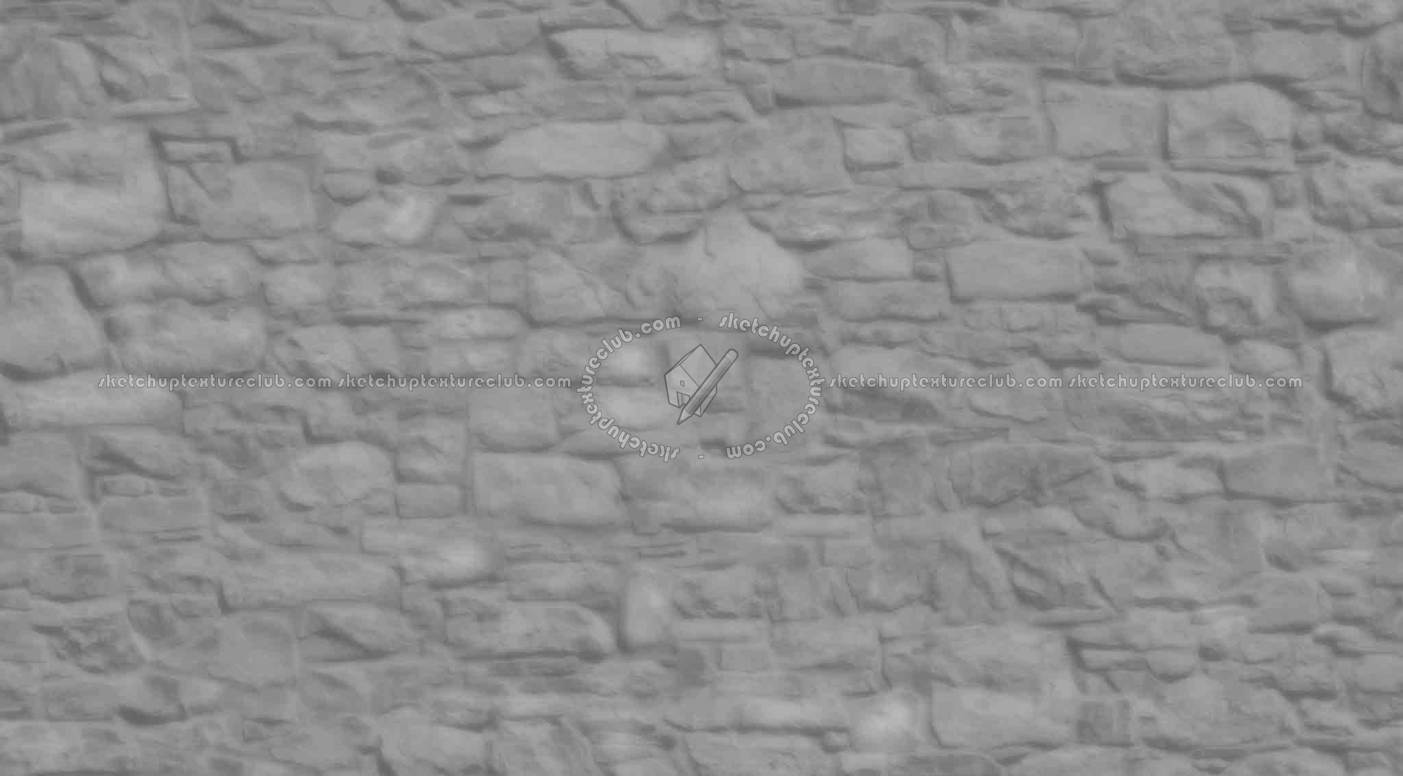 Textures   -   ARCHITECTURE   -   STONES WALLS   -   Stone walls  - Old wall stone texture seamless 08525 - Displacement
