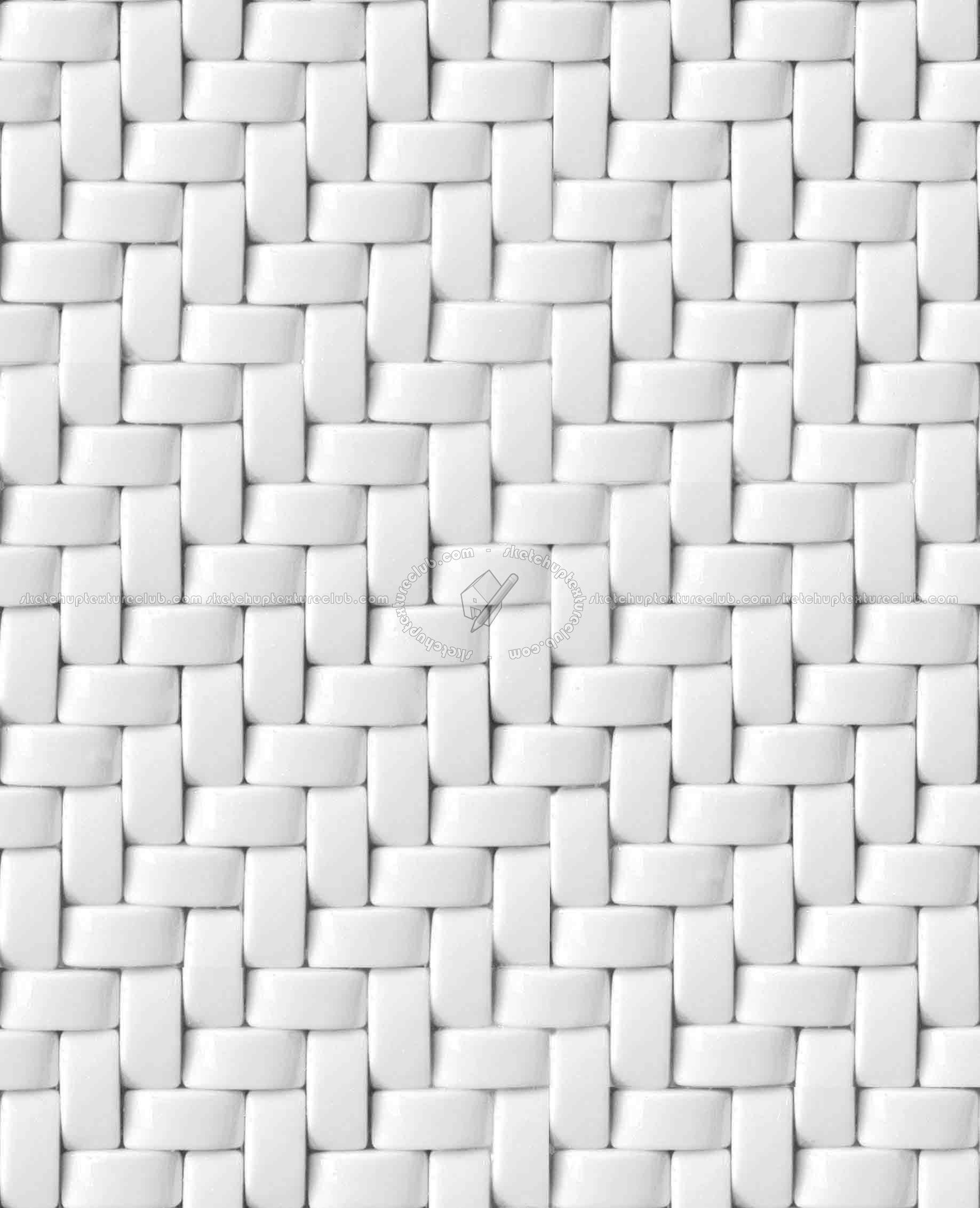 Textures   -   ARCHITECTURE   -   TILES INTERIOR   -   Mosaico   -   Mixed format  - Herringbone mosaic tile texture seamless 15671 - Ambient occlusion