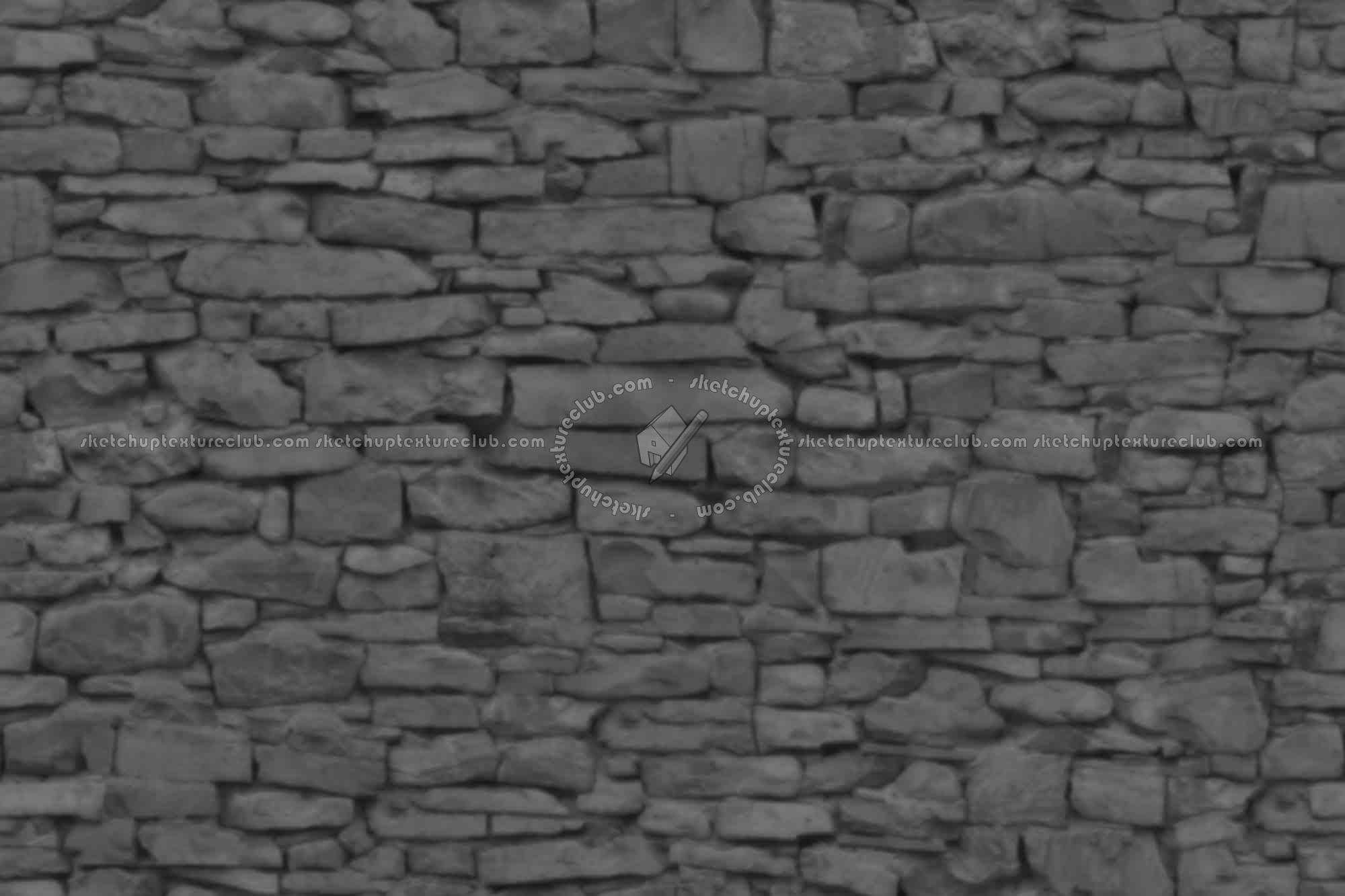 Textures   -   ARCHITECTURE   -   STONES WALLS   -   Stone walls  - Old wall stone texture seamless 08526 - Displacement