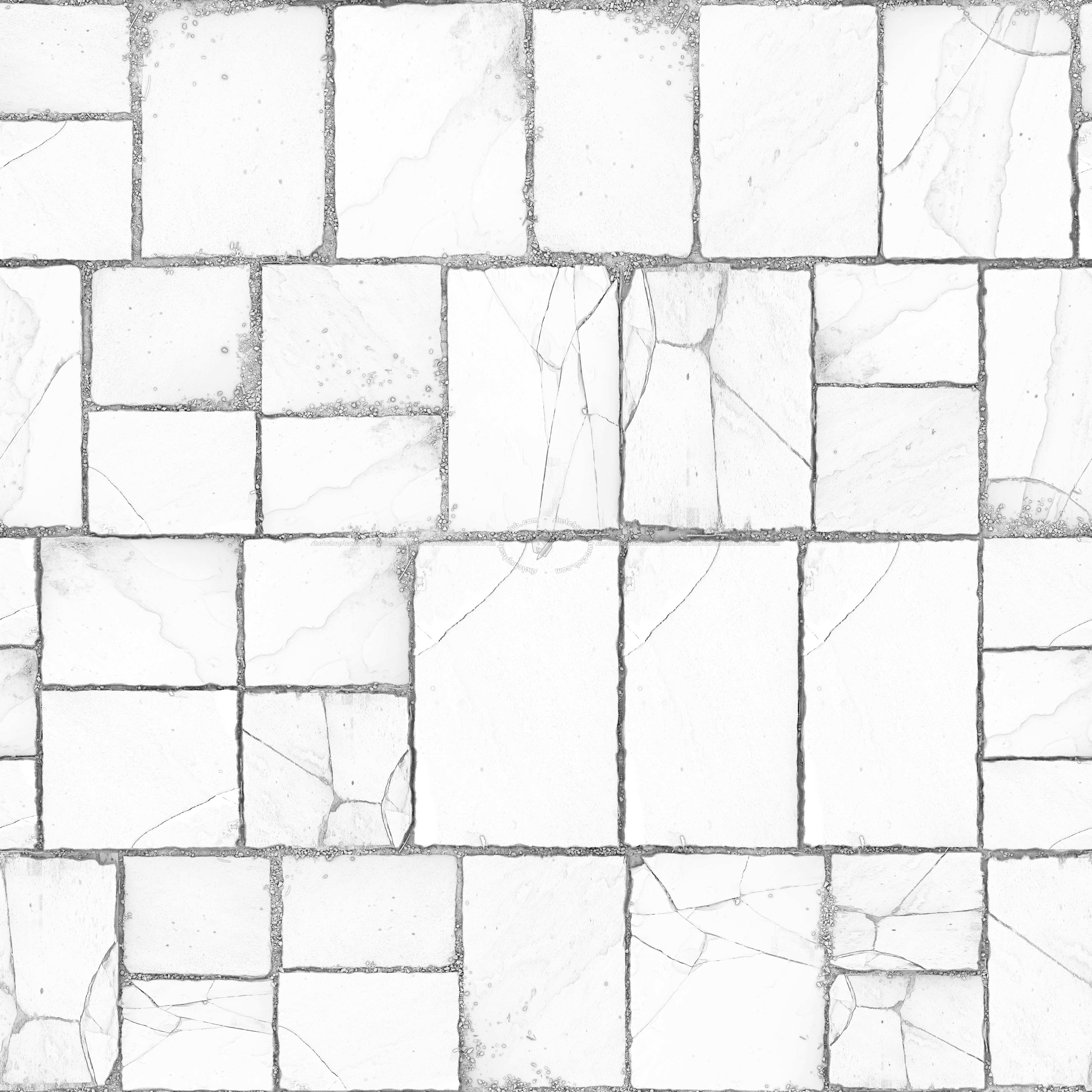 Textures - ARCHITECTURE - PAVING OUTDOOR - Pavers stone - Blocks mixed - Pavers stone mixed pbr texture 22191 - Ambient occlusion