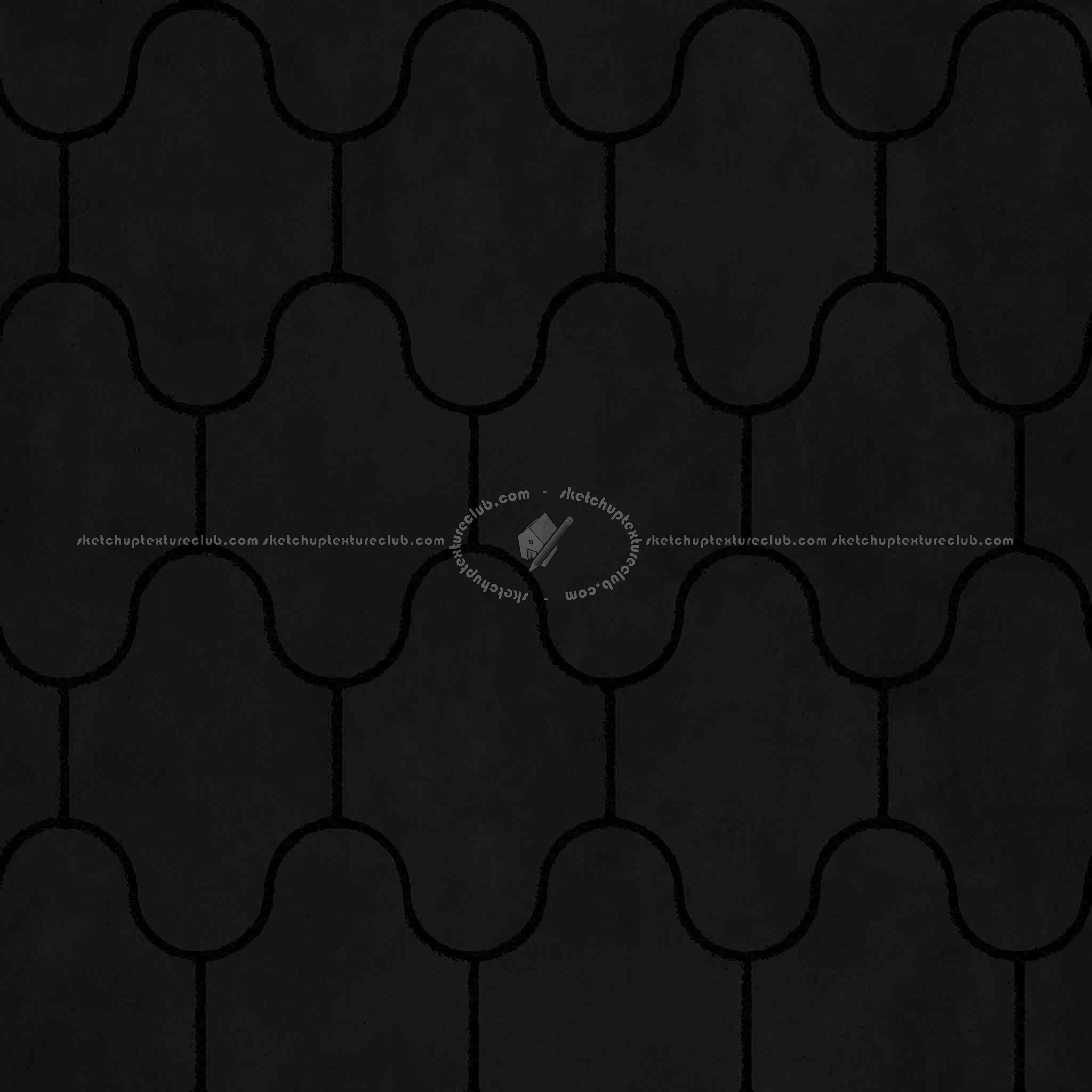 Textures   -   ARCHITECTURE   -   PAVING OUTDOOR   -   Concrete   -   Blocks mixed  - Paving concrete mixed size texture seamless 05575 - Specular