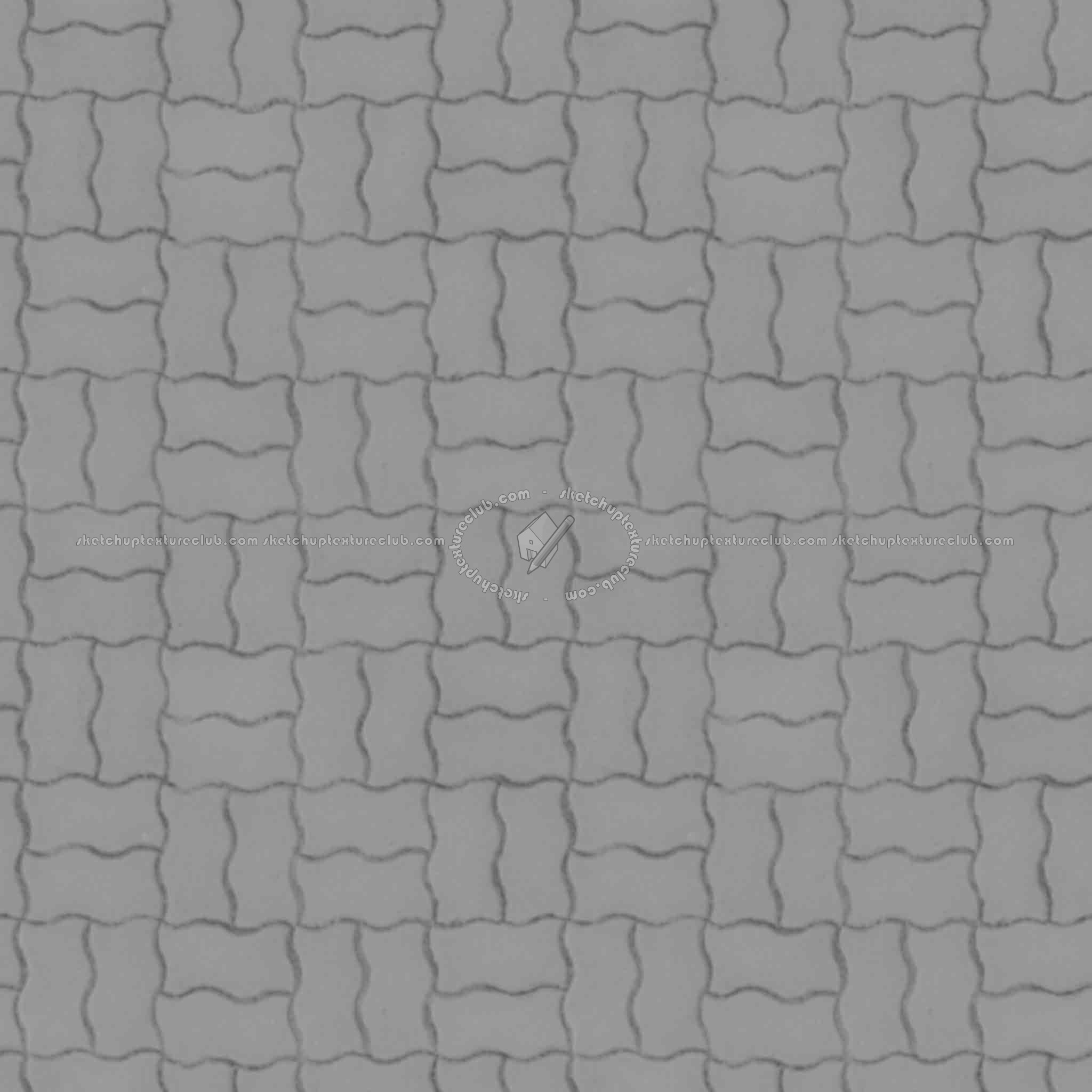 Textures   -   ARCHITECTURE   -   PAVING OUTDOOR   -   Concrete   -   Blocks regular  - Paving outdoor concrete regular block texture seamless 05639 - Displacement